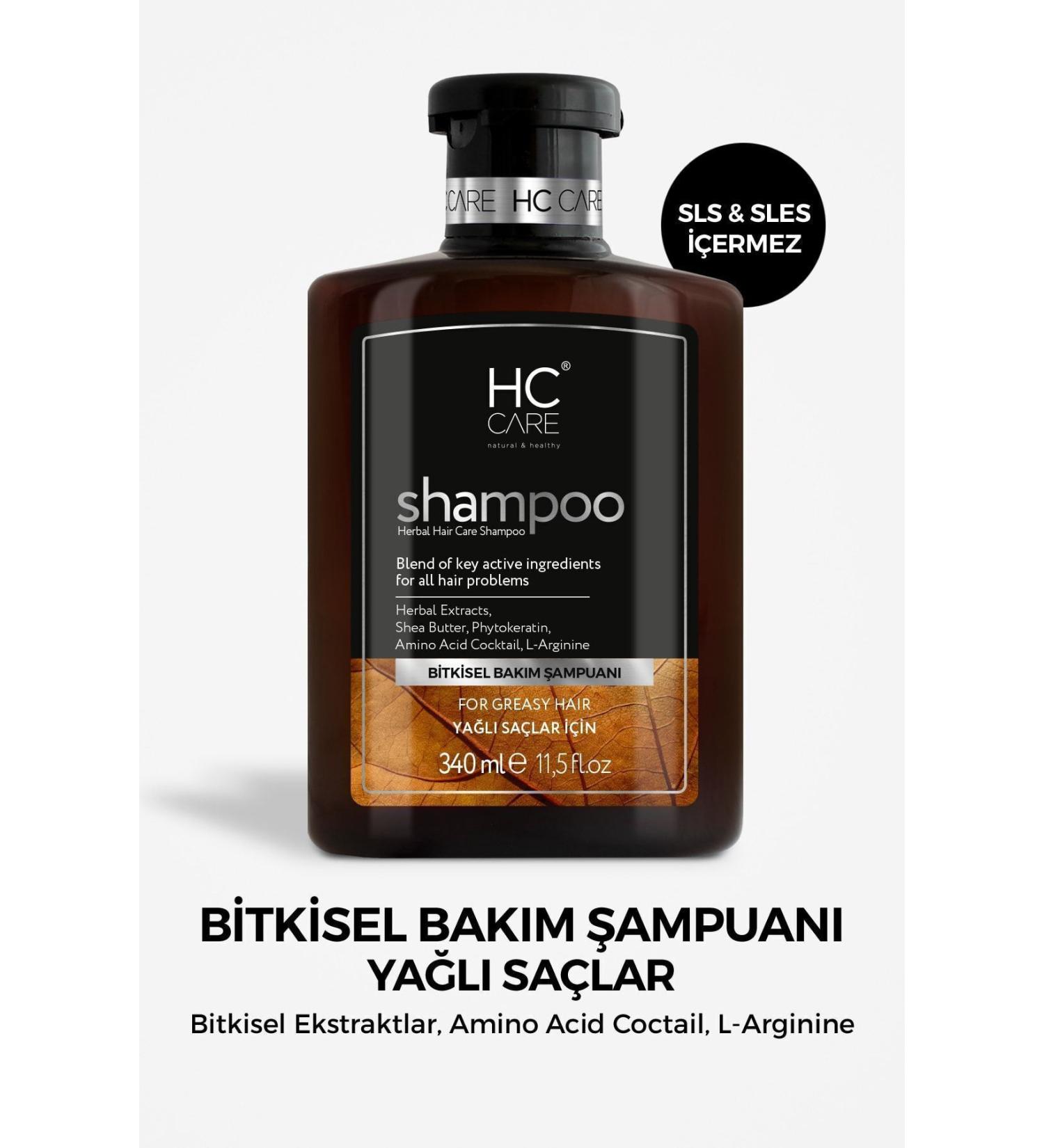 HC Care Shampoo For Oily Hair - 340 Ml.