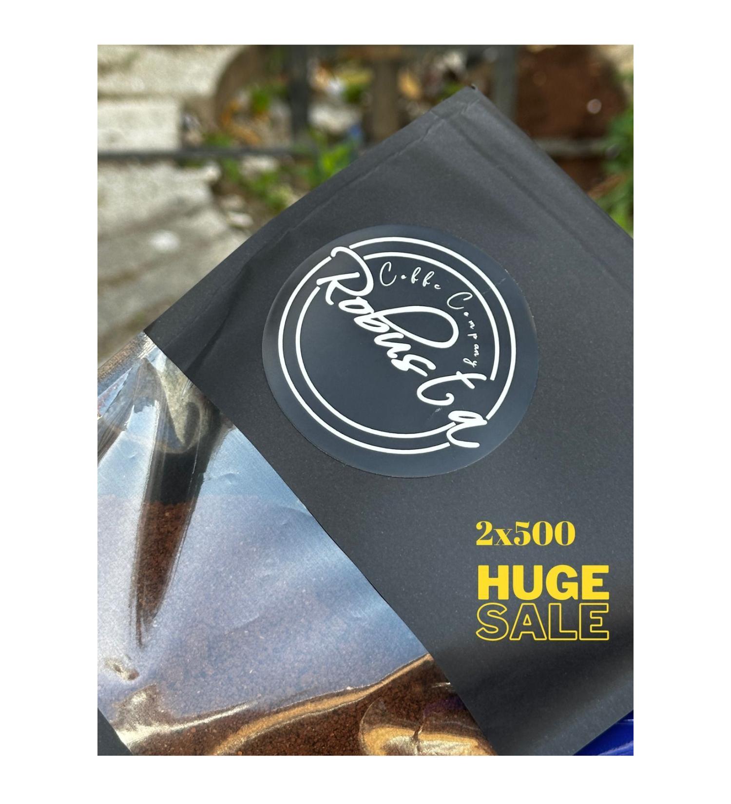 Robusta Coffee Company Qualified Aroma: 2x500gr Special Roasted Ground Filter Coffee - Buy Online on GoSupps.com