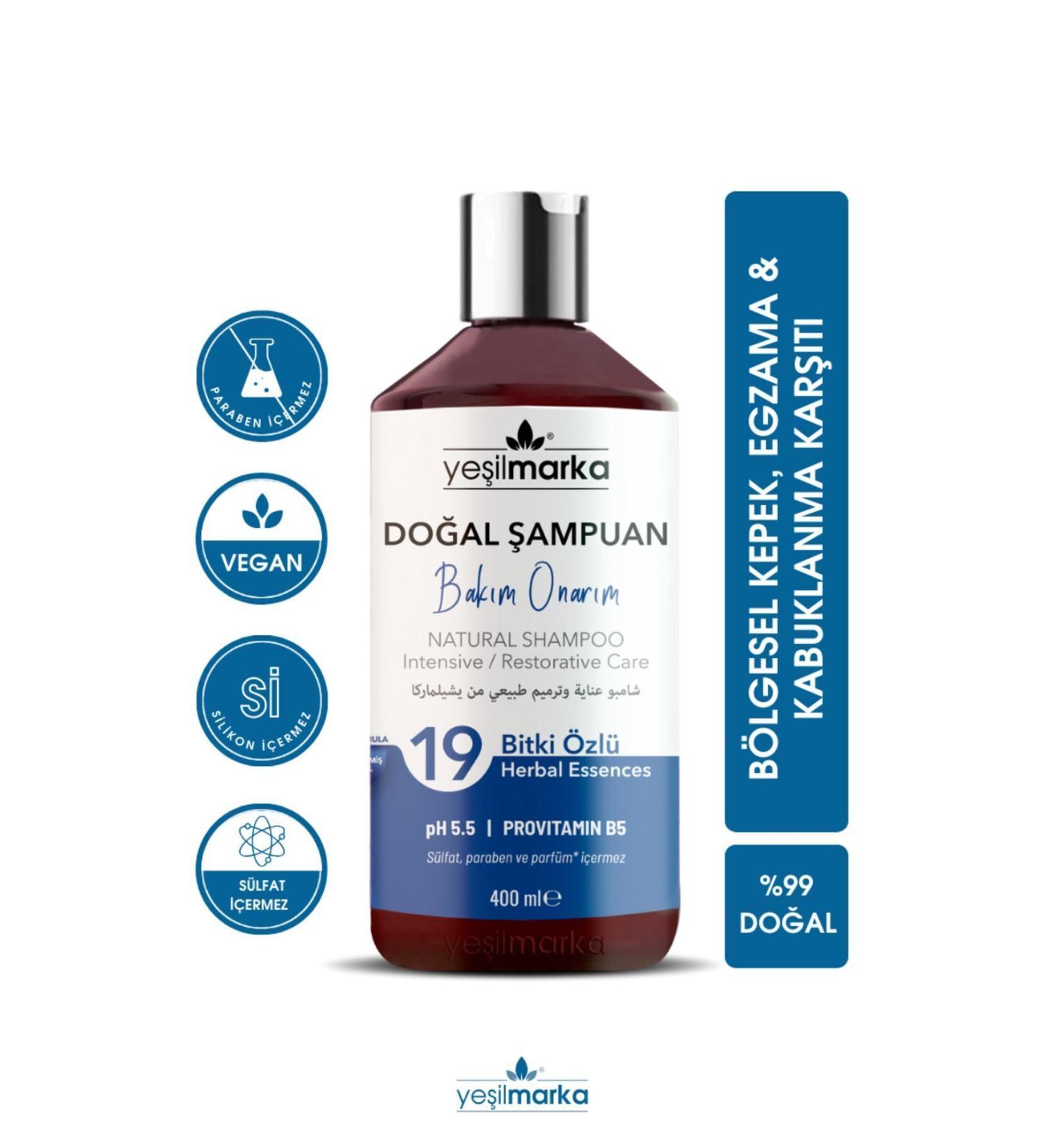 Ye ilmarka Natural Care Repair Shampoo Special for Hair and Scalp Experiencing Problematic Oily Dandruff and Flaking - Buy Online on GoSupps.com