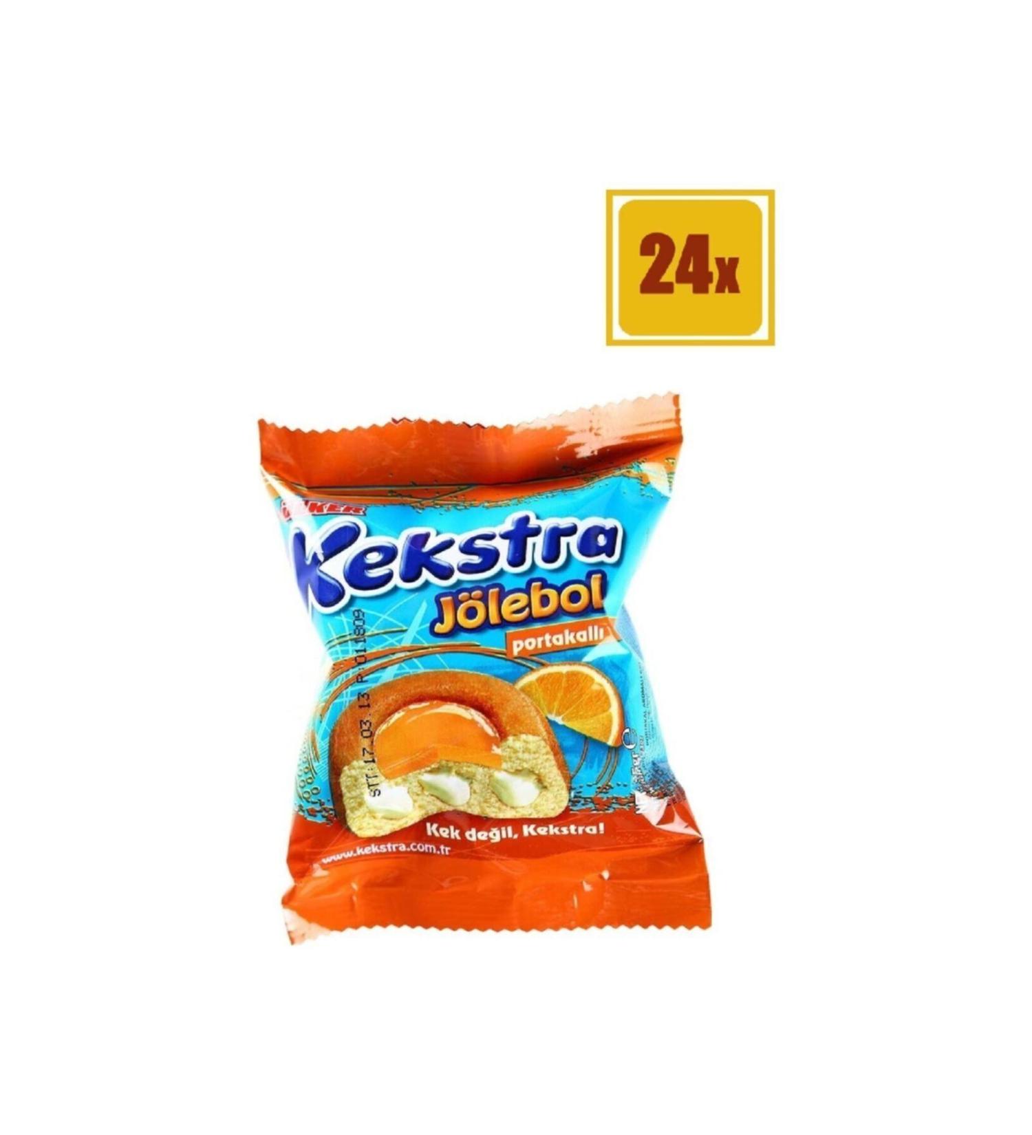 lker Kekstra Jellyball Cake Orange 40gr x 24