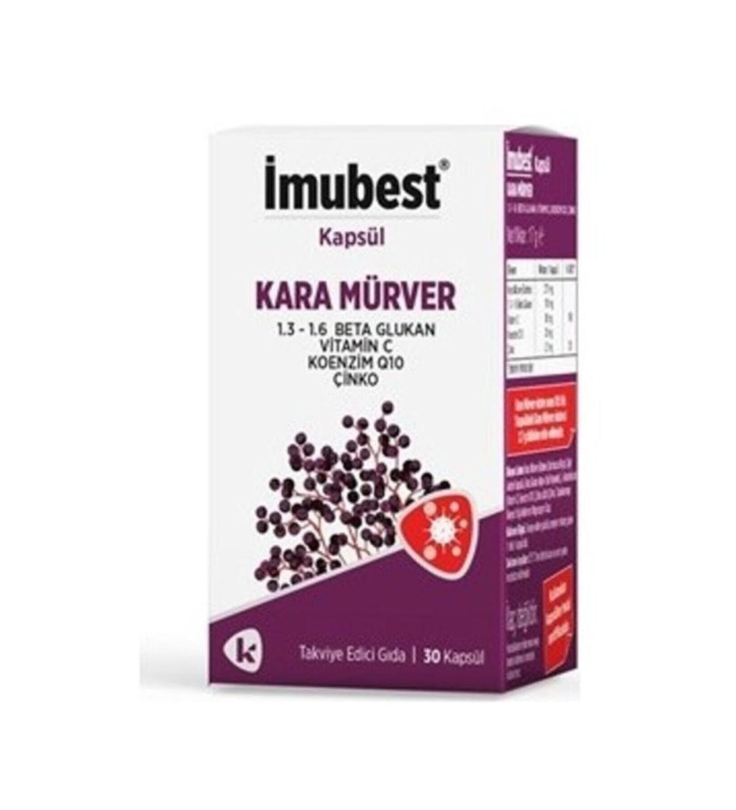 imubest Beta Glucan Black Elderberry 30 Capsules