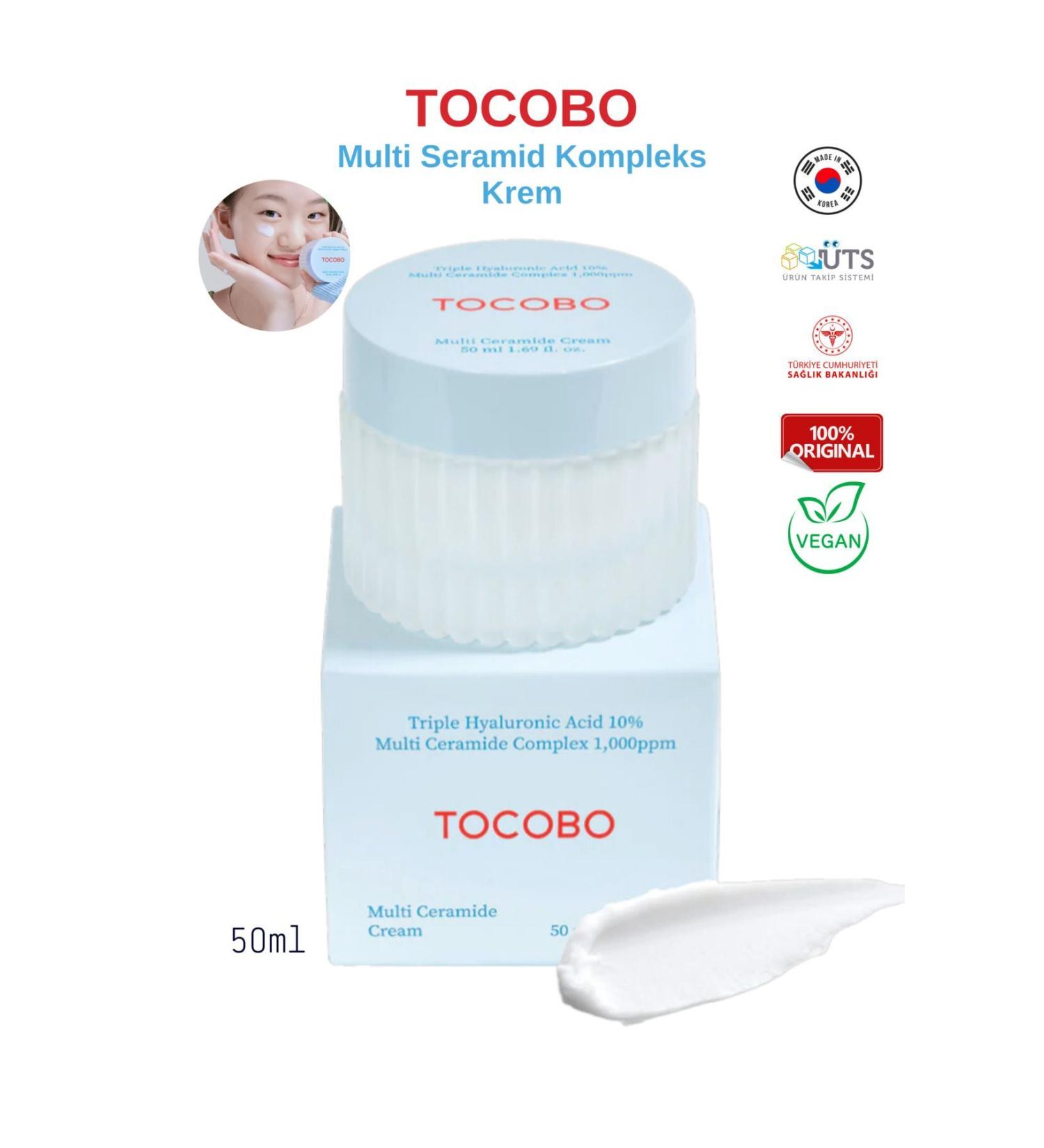 TOCOBO Multi Ceramide. Irritation Itching Redness and Flaking & Intensive Moisturizing Skin Care Cream 50ml - Buy Online on GoSupps.com