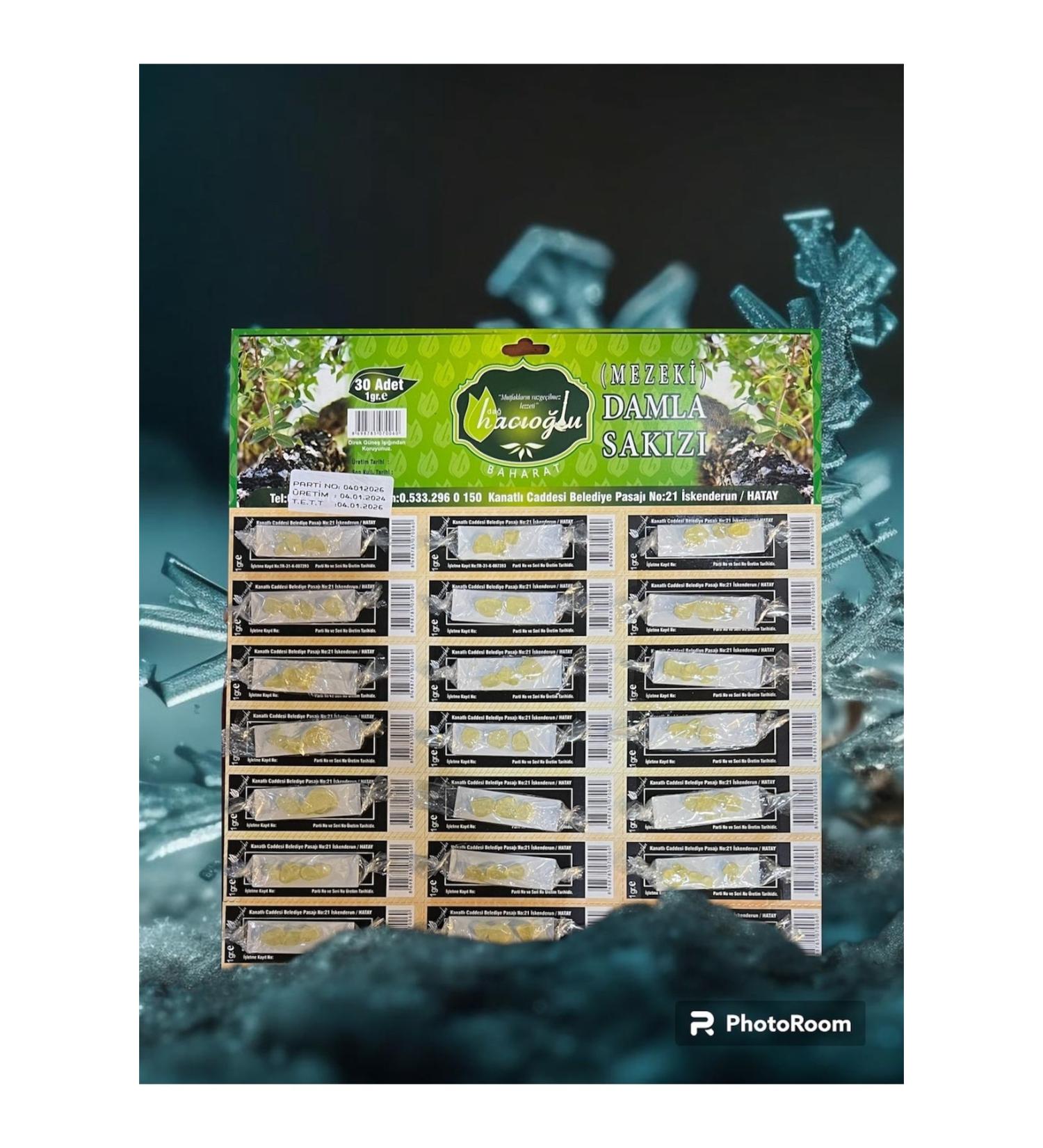 Hac o lu Spice Hatay Local Drop (Mezeki) Gum Cartela 1 gr X 21 Pieces Package - Buy Online on GoSupps.com