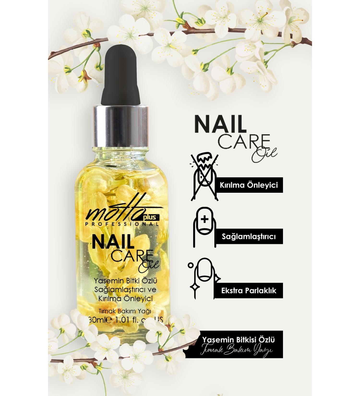 Motto Plus Professional Jasmine Plant Extract Anti-Break Nail Care Oil 30ml