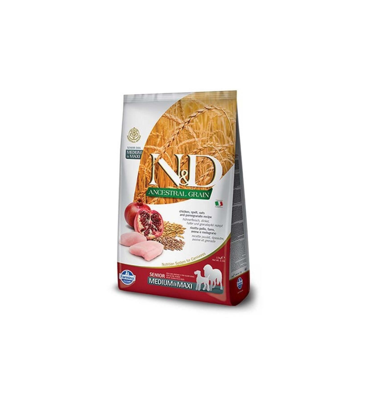 N & D Low Grain Senior Chicken Medium and Large Breed Senior Dog Food 2.5 Kg