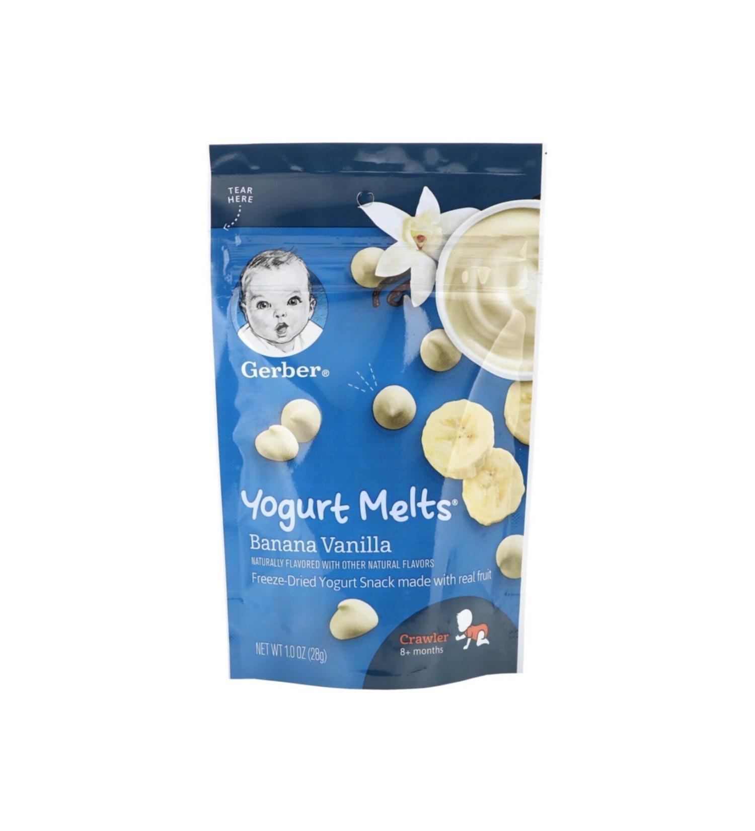 Gerber Yogurt Melts Banana Vanilla 28 gr