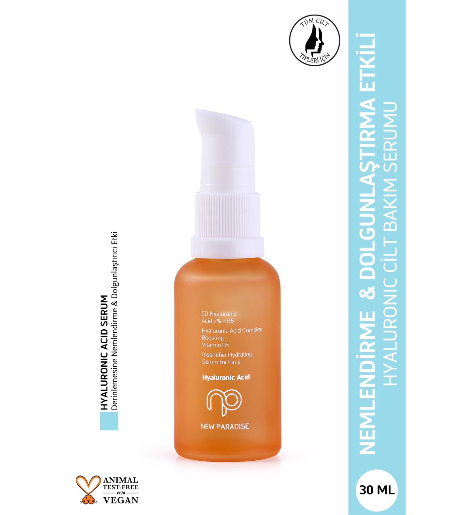 NEW PARADISE Intensely Moisturizing and Plumping Intense Shining Hyaluronic Acid Skin Care Serum 30 ml - Buy Online on GoSupps.com