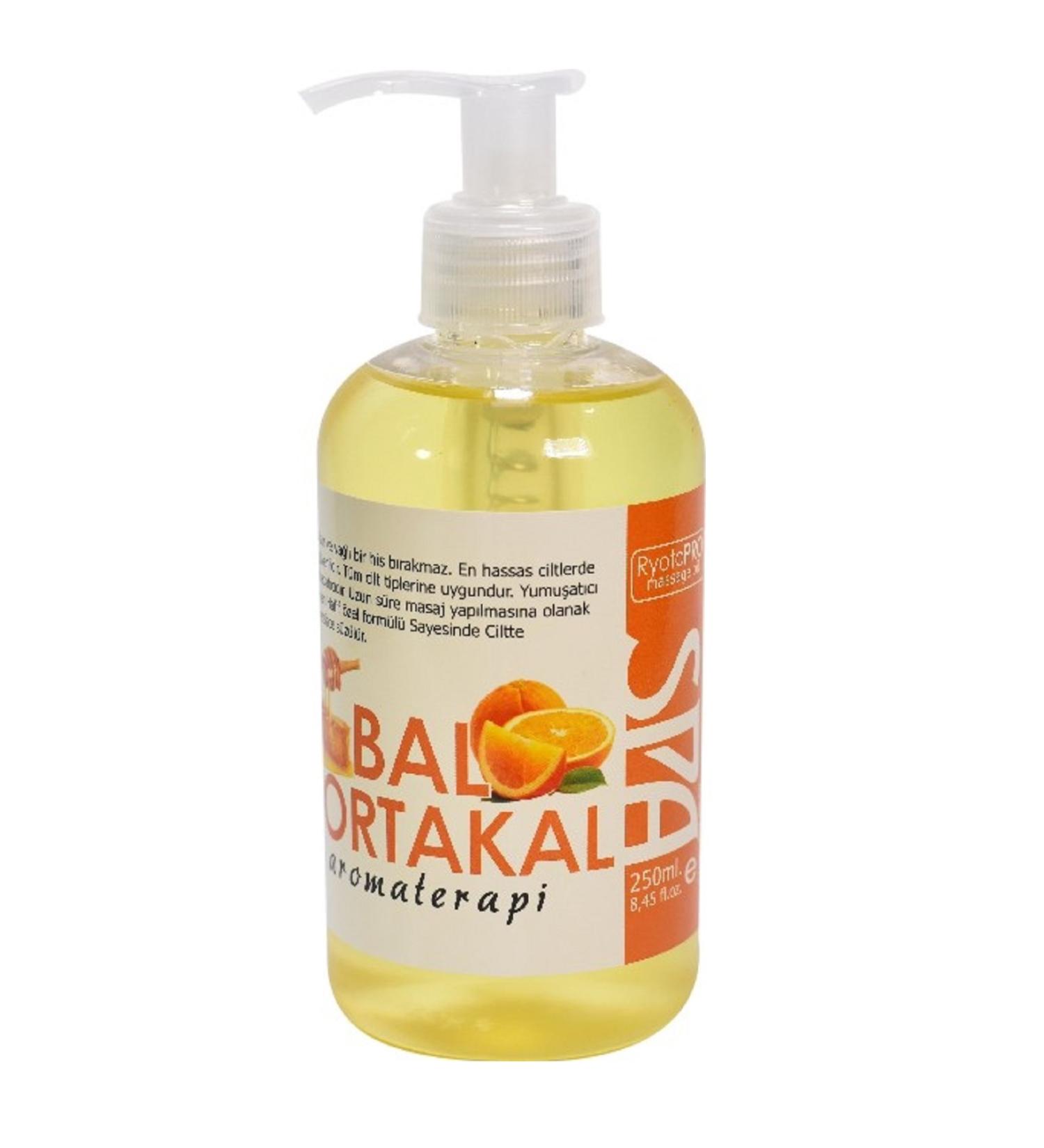 Ryoto HONEY - ORANGE AROMATHERAPY MASSAGE OIL 250 ML
