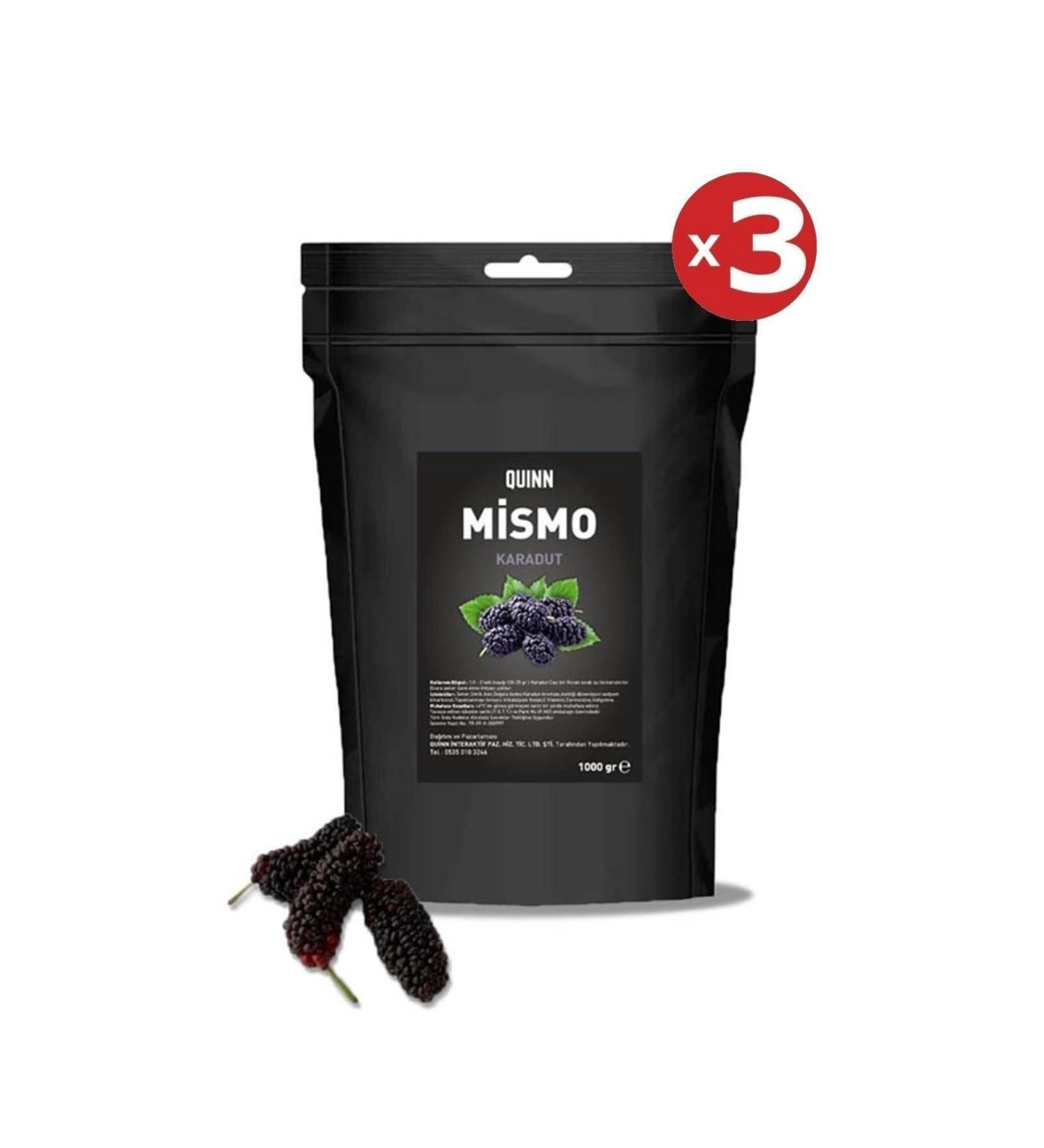 QUINN Mismo Black Mulberry Tea 1000 Gr X 3 Pieces