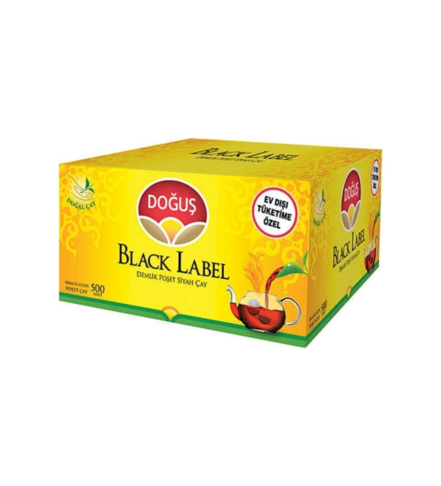 Dogus Black Label Teapot Tea Bag 500 Pieces X 3.2g