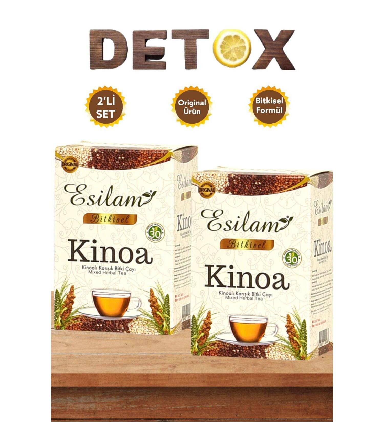 ES LAM Quinoa Tea Slimming Supportive Herbal Tea Set of 2 - Buy Online on GoSupps.com
