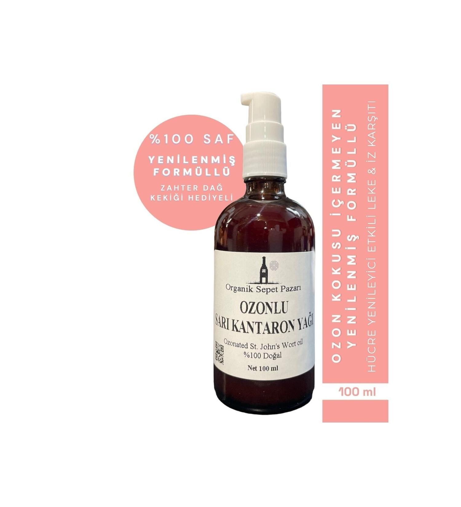 Organic Basket Market Ozonated St. John's Wort Oil 100 Ml Glass Bottle