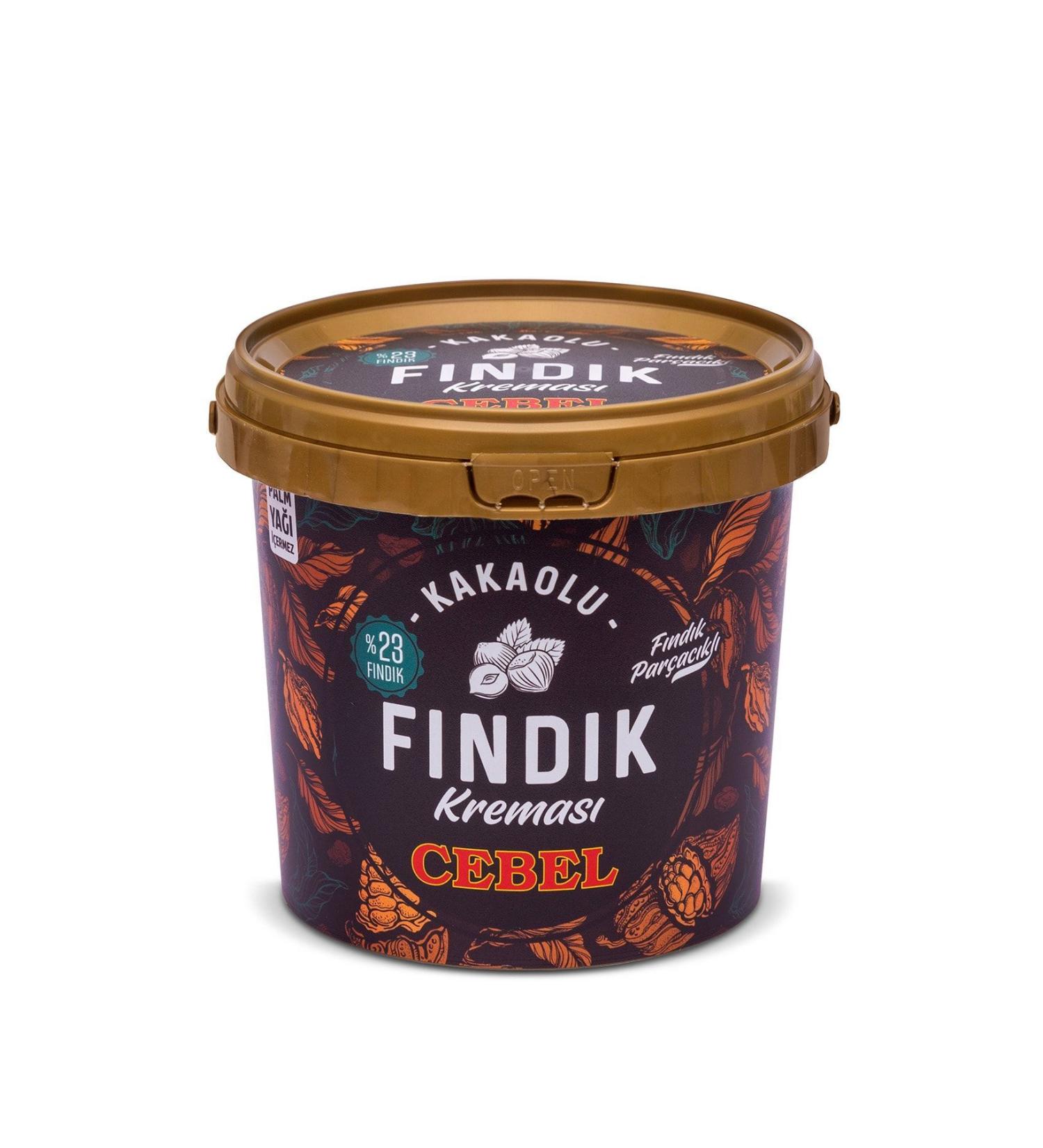Cebel Hazelnut Cream with Hazelnut Pieces Cocoa 900 gr Bucket. 23%