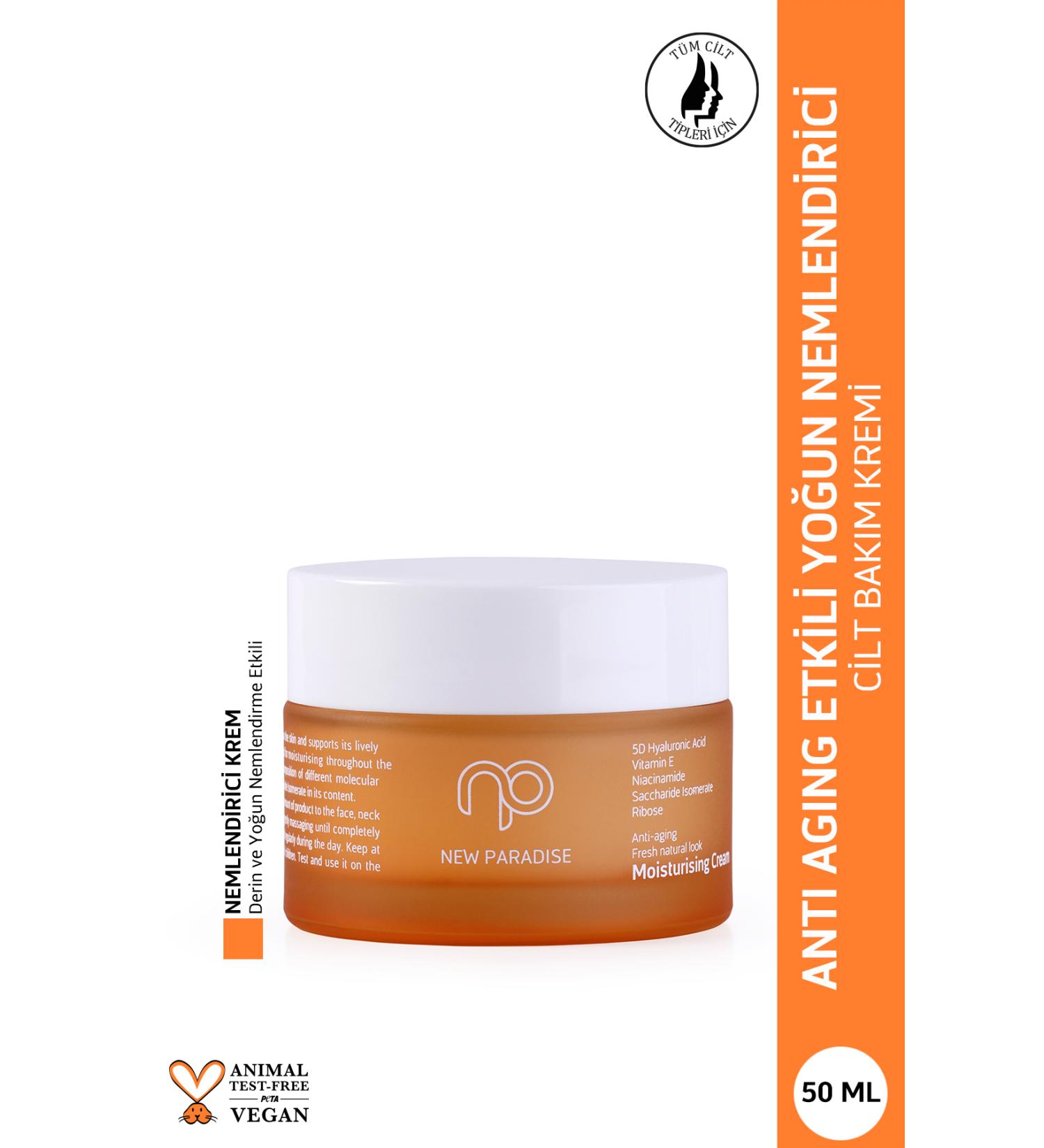 NEW PARADISE Moisturising Intensive Moisturising Cream Brightening Skin Tone Equalizer 50 ml - Buy Online on GoSupps.com