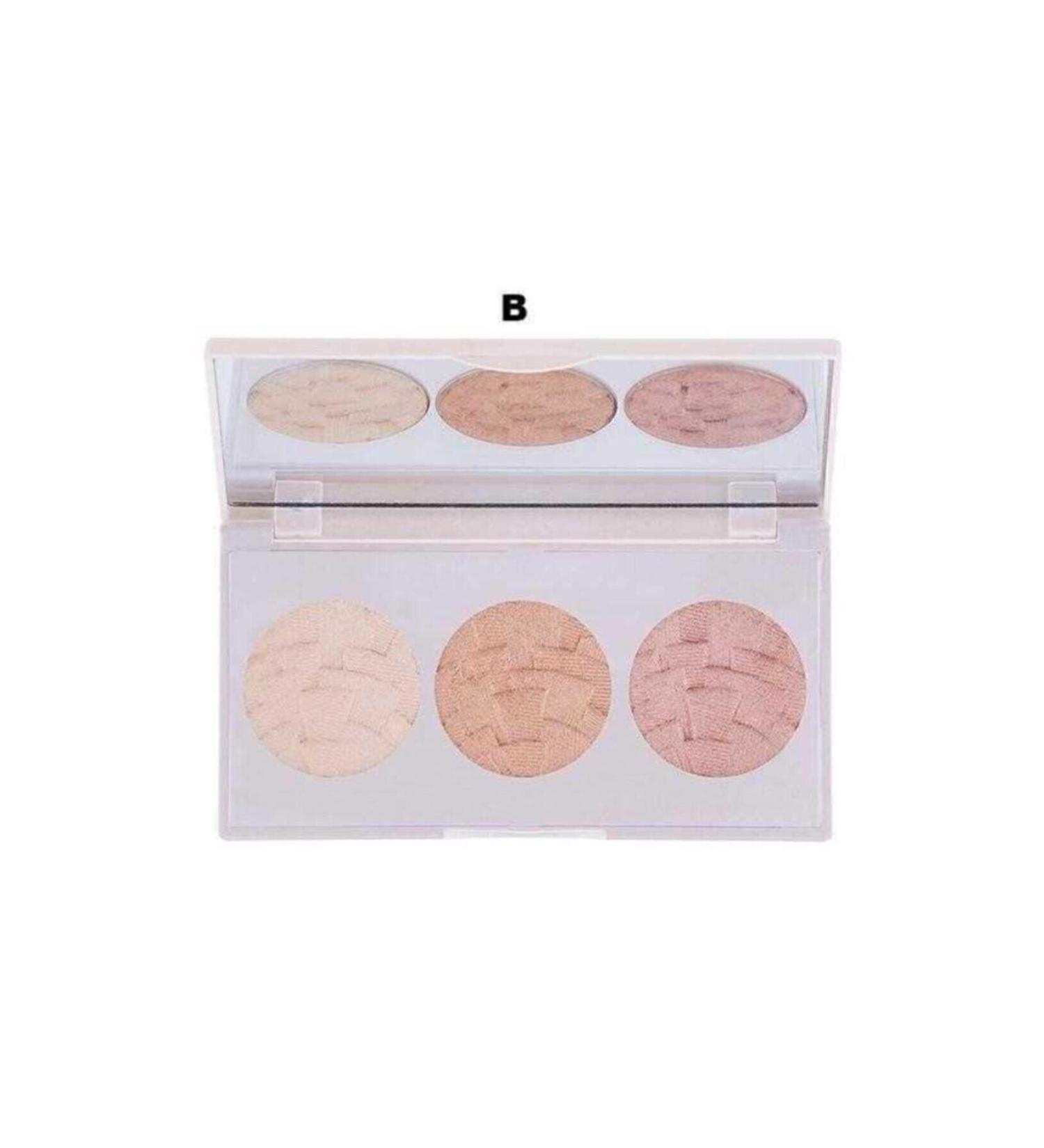 Gabrini 3-Piece Highlighter Palette B - Highlighter