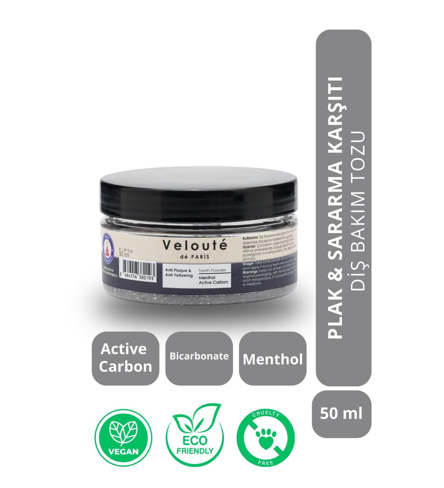 Veloute de Paris Anti-Plaque & Anti-Yellowing Dental Care Powder 50 ml - Buy Online on GoSupps.com