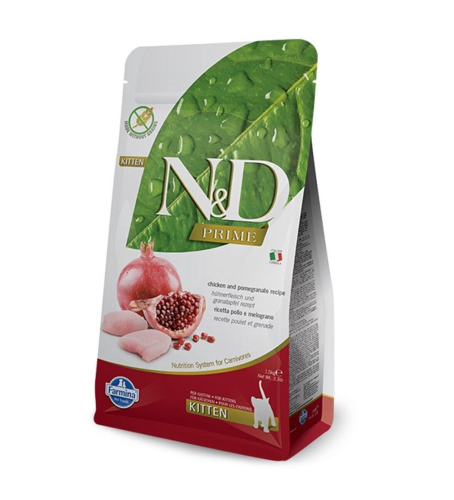 N & D Prime Chicken and Pomegranate Kitten Food 5 Kg