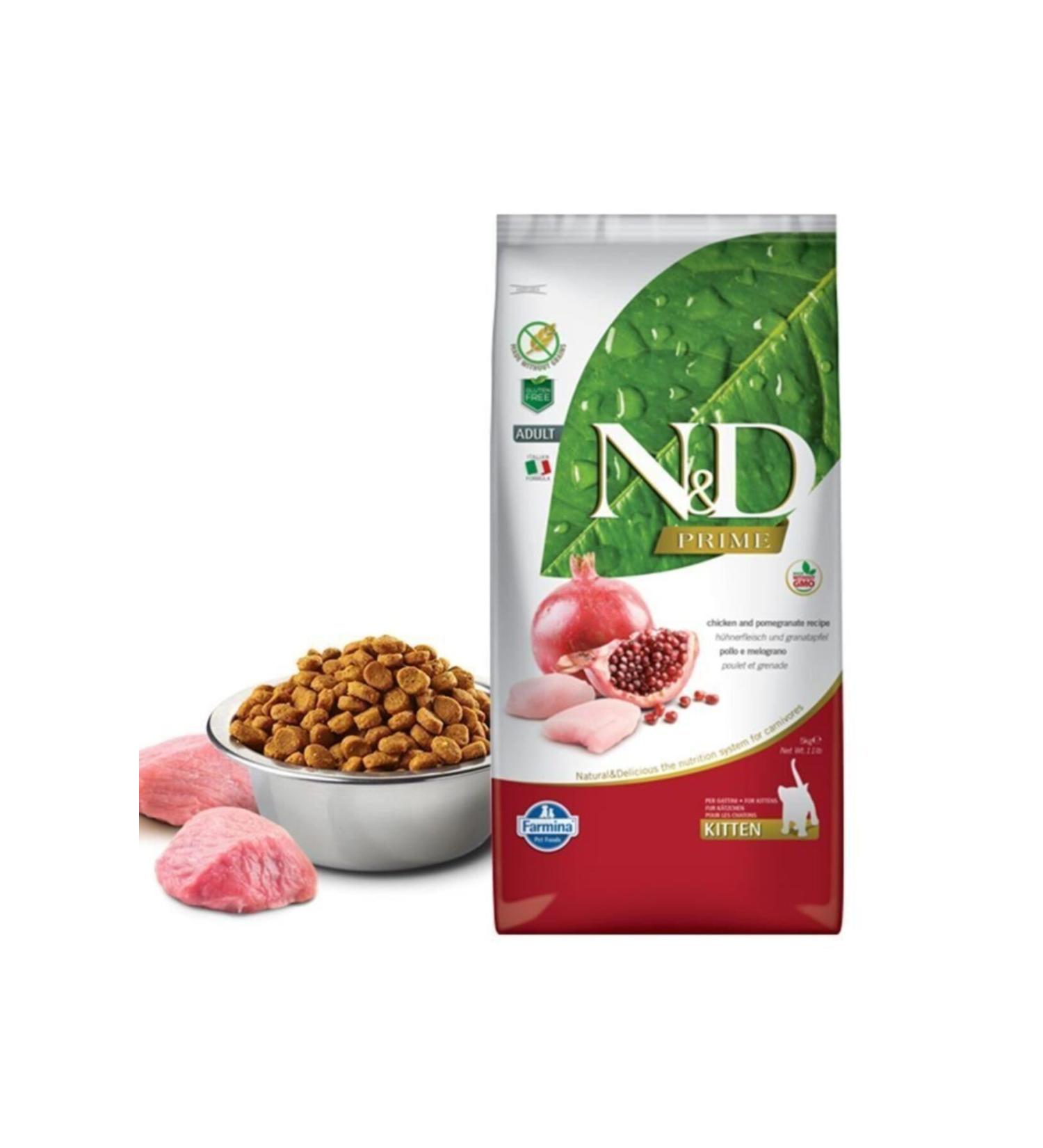 N & D Nd Grain Free Kitten Chicken & Pomegranate Kitten Cat Food 5 Kg