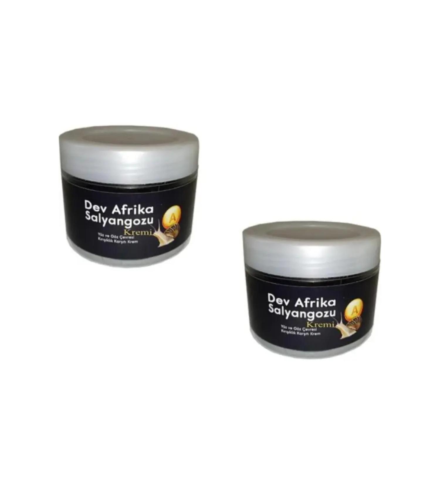 MA CREAM Giant African Snail Face and Eye Contour Anti-Wrinkle Anti-Aging Cream 100 ml 2 Pieces