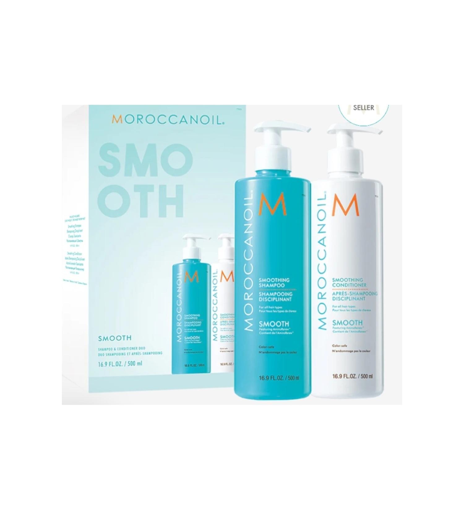 Moroccanoil Hair Repair & Straightening Paraben-Free Shampoo and Conditioner: Smooth 1000ml 18ECBEAUTYDIFFERENCE