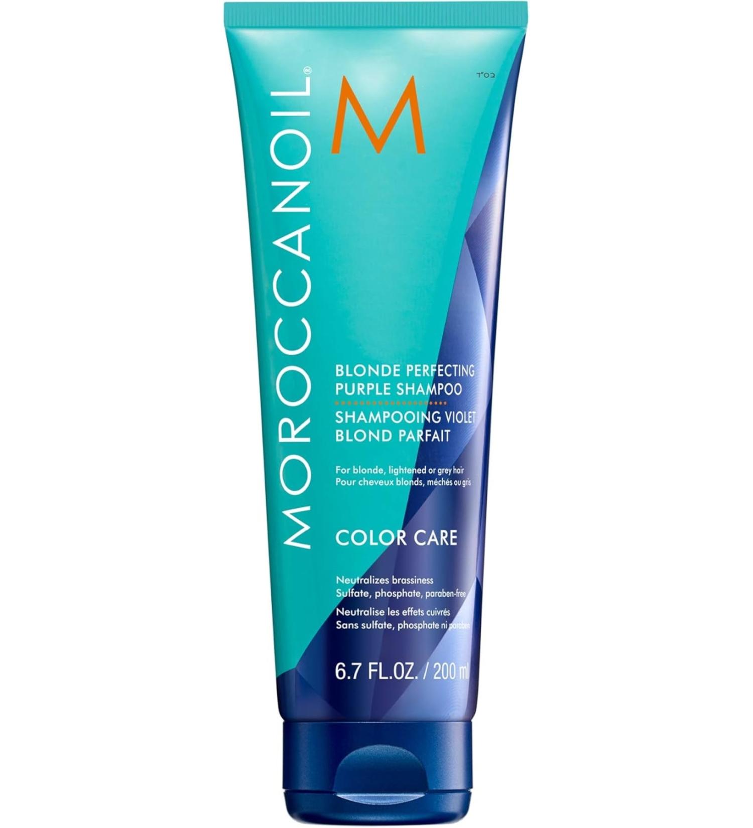 Moroccanoil Tone Correcting Blonde Perfecting Purple Shampoo 200 ml 14BEAUTYSECRETS
