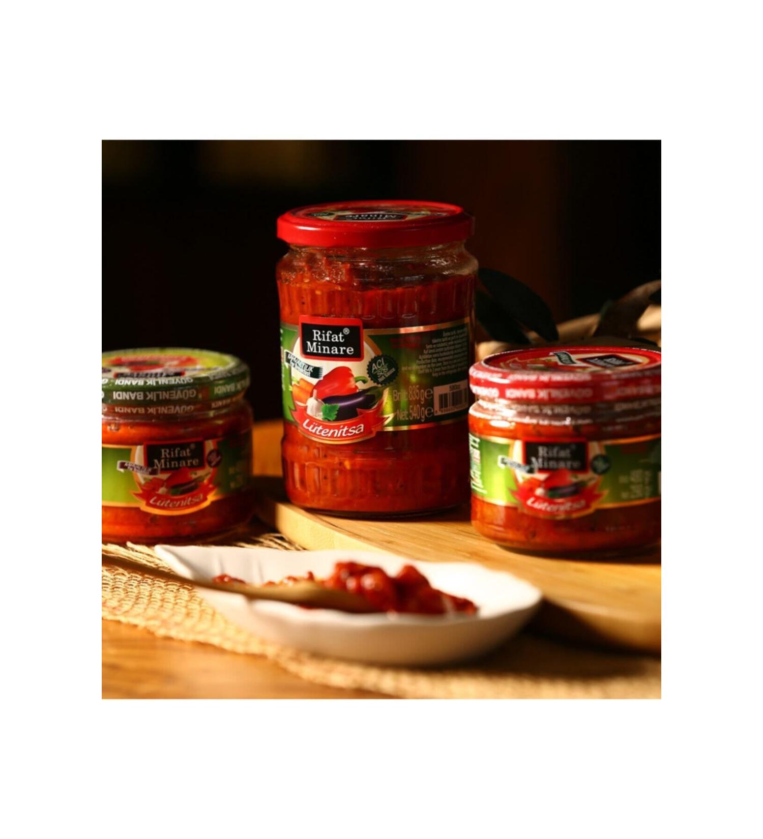 Lutenitsa Rifat Minare Breakfast (Hot Sauce 540 gr) + (Sweet Sauce 540 gr) 1080 gr