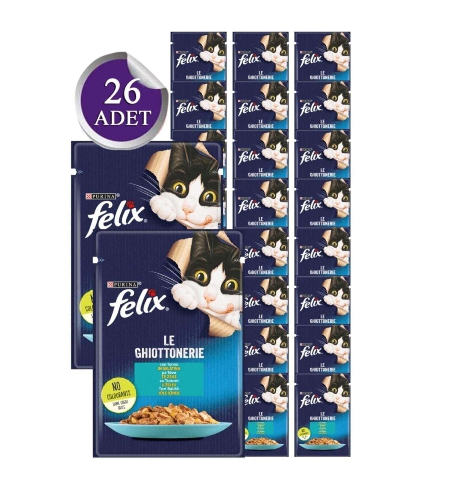 FELIX Tuna Wet Cat Food 85 Gr X 26 Pieces (new package)