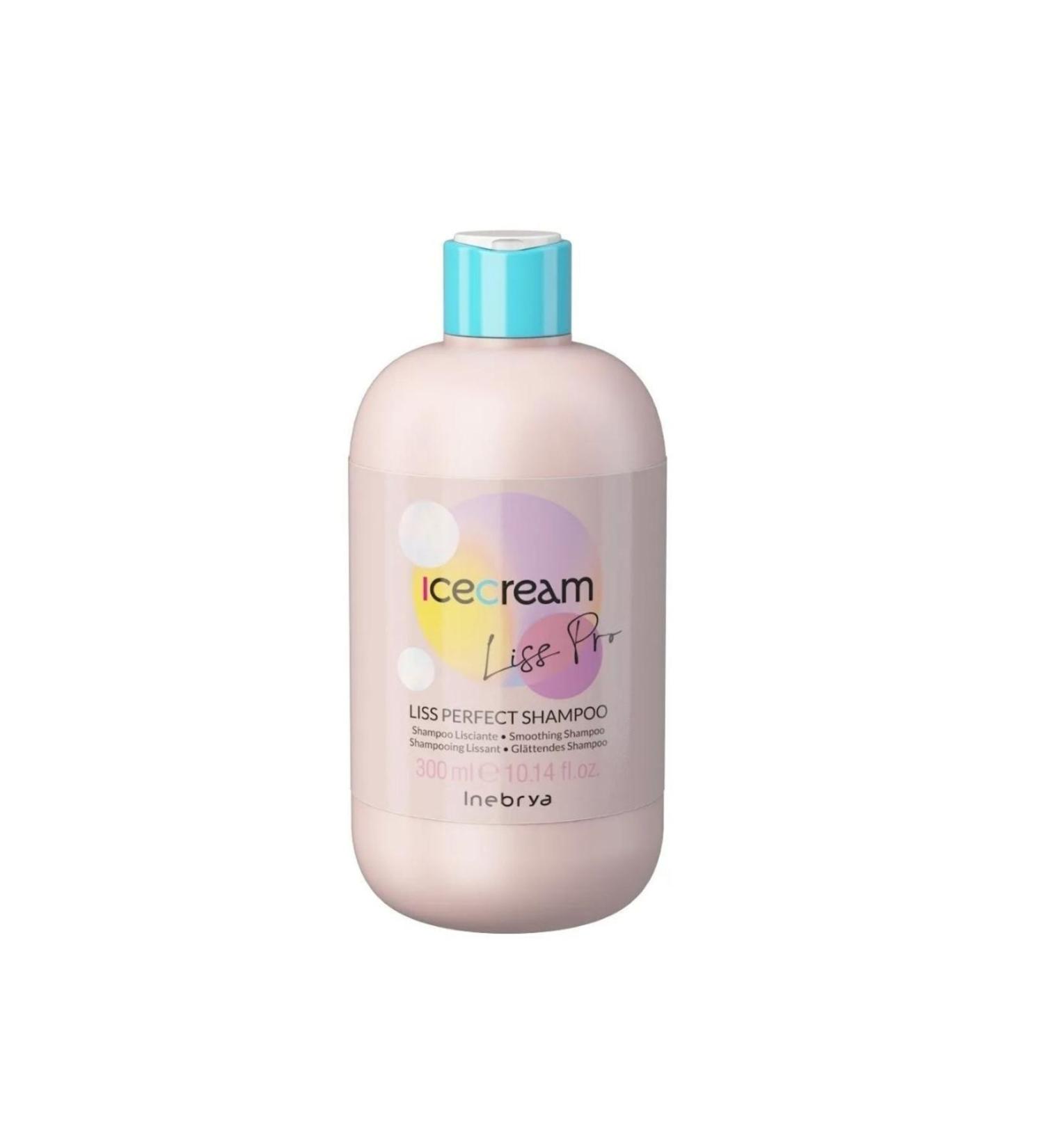 Inebrya ++ Ice Cream Liss Pro Smoothing -Vegan - Anti-frizz Shampoo for Hair 300ml/GEM-FD9666