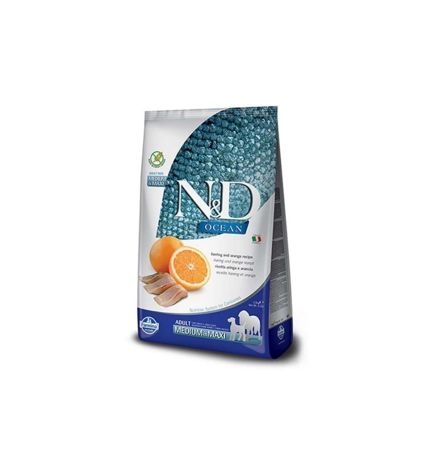 N & D Nd Fish Medium Maxi Adult Dog Food 2.5 Kg