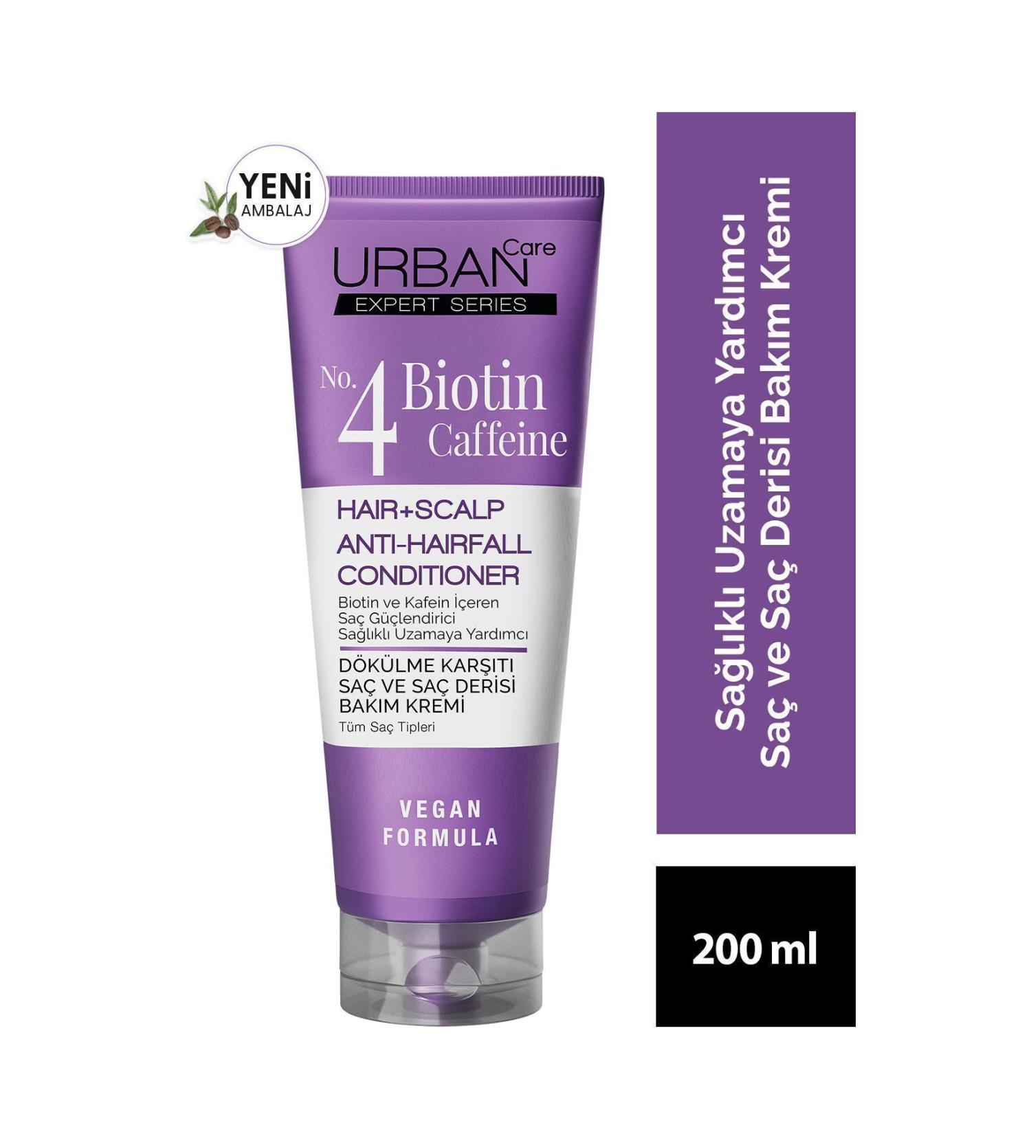 Urban Care Expert Biotin And Caffeine Anti-Loss Hair Cream-200ml-vegan-fast growth aid - Buy Online on GoSupps.com
