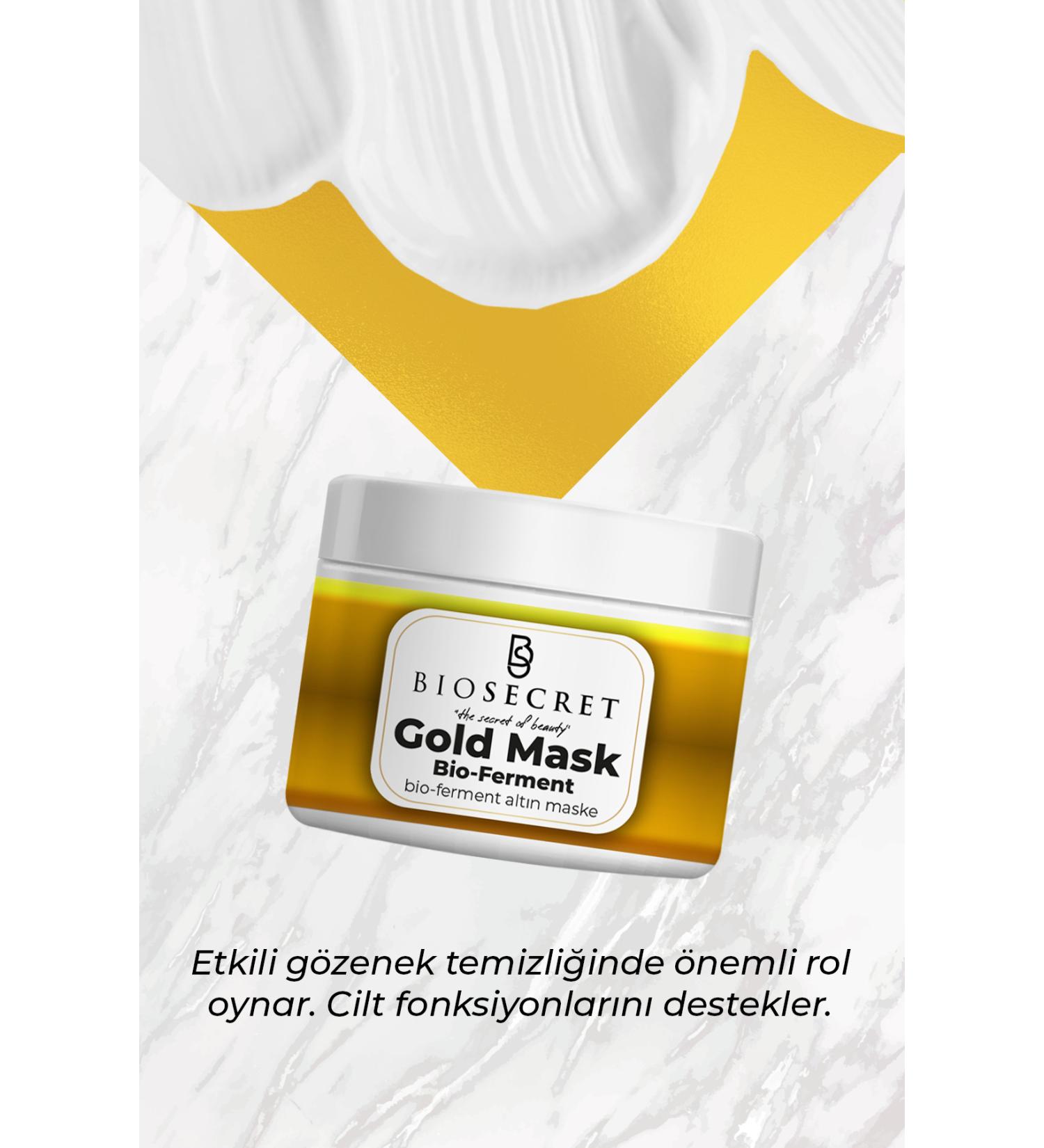 Biosecret Gold Mask Bio Ferment Anti-Aging Brightening Anti-Pore and Anti-Stain 100ml Bio114 - Buy Online on GoSupps.com