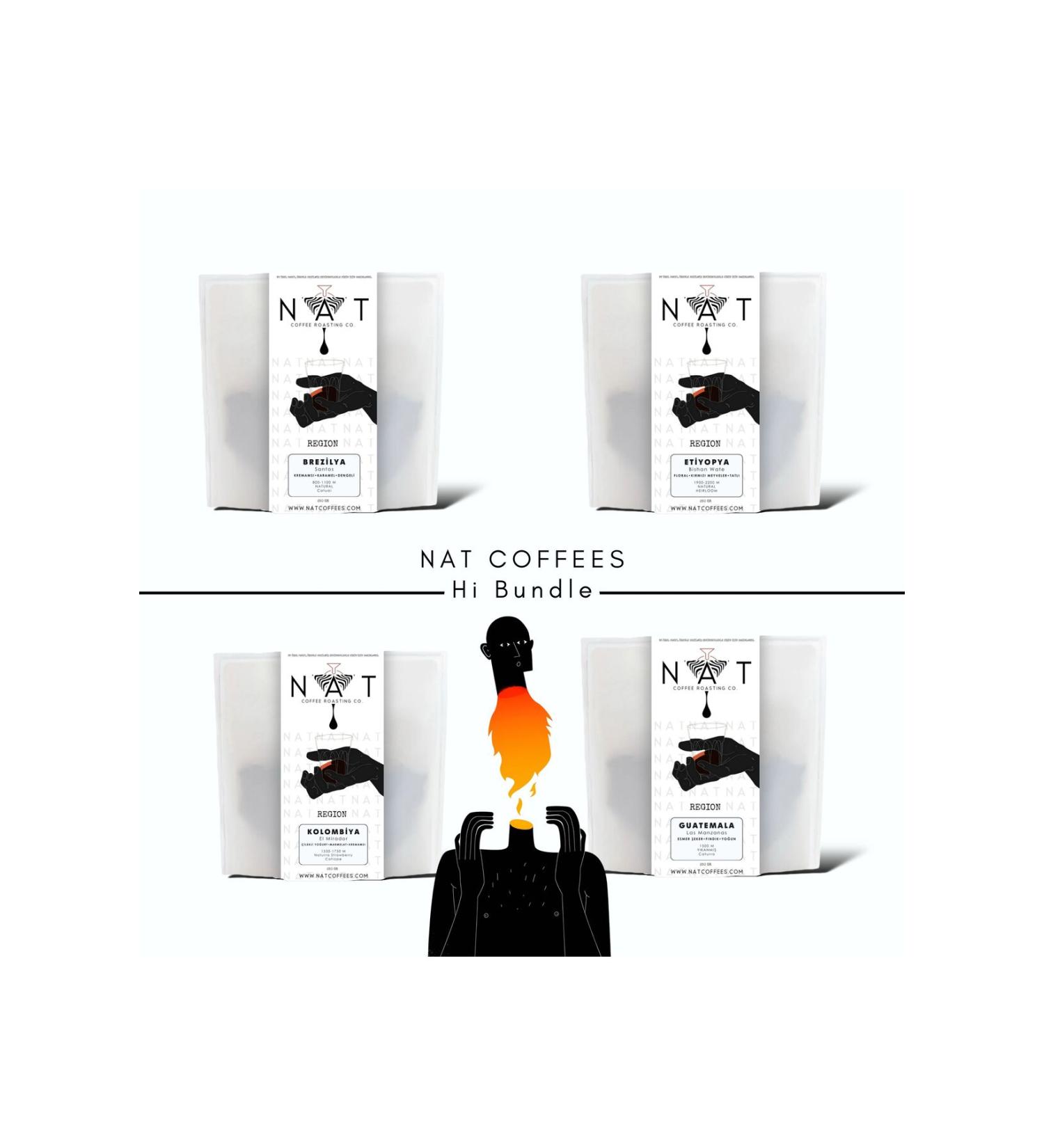 Nat Coffee Roasting Specialty Coffee Bundle (Advantageous 4 Pieces 250 Grams) - Buy Online on GoSupps.com
