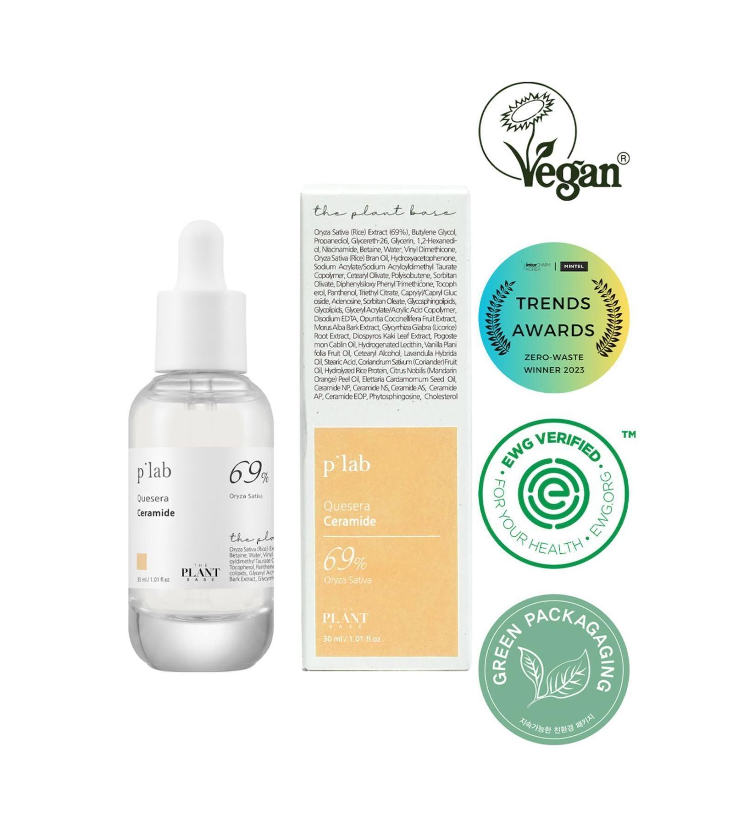 The Plant Base Quesera Ceramide Ampoule - Barrier Strengthening Serum 30ml