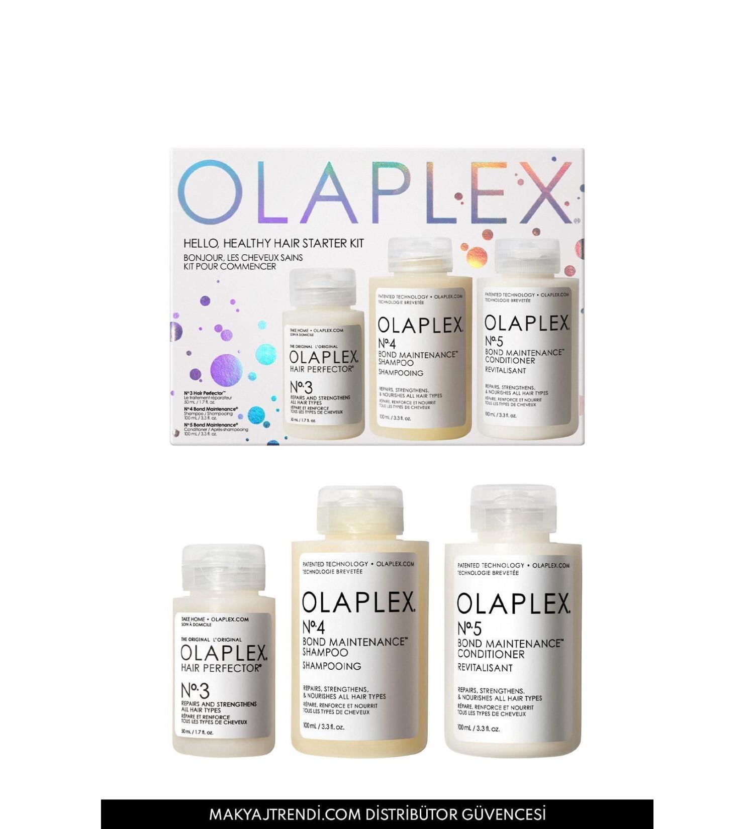 Olaplex Hello Healthy Hair Starter Kit - Moisturizing & Repairing & Bond Strengthening Triple Hair Care Set - Buy Online on GoSupps.com