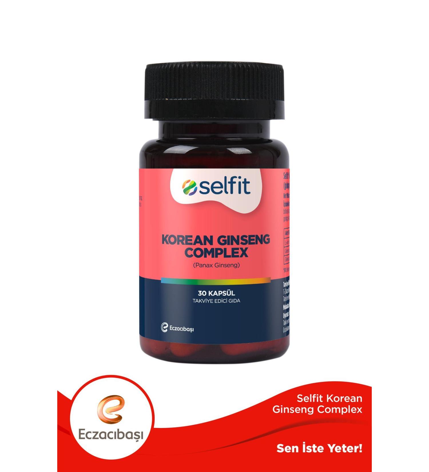 Selfit Korean Ginseng Complex 30 Capsules - Buy Online on GoSupps.com