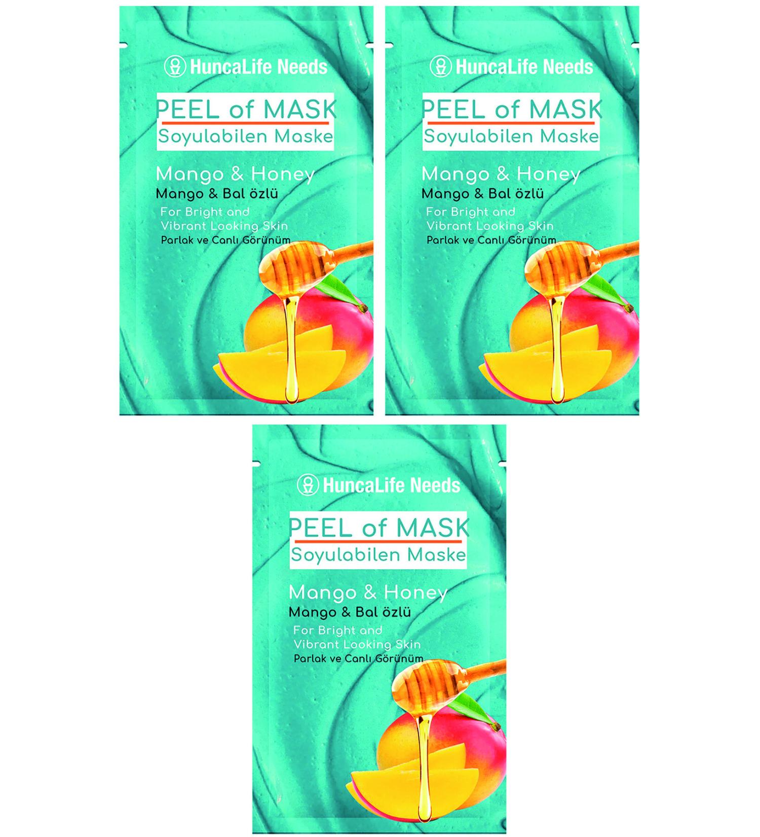 Huncalife 3 Pack - Needs Mango and Honey Essence Face Mask-10ml 8690973720580-3