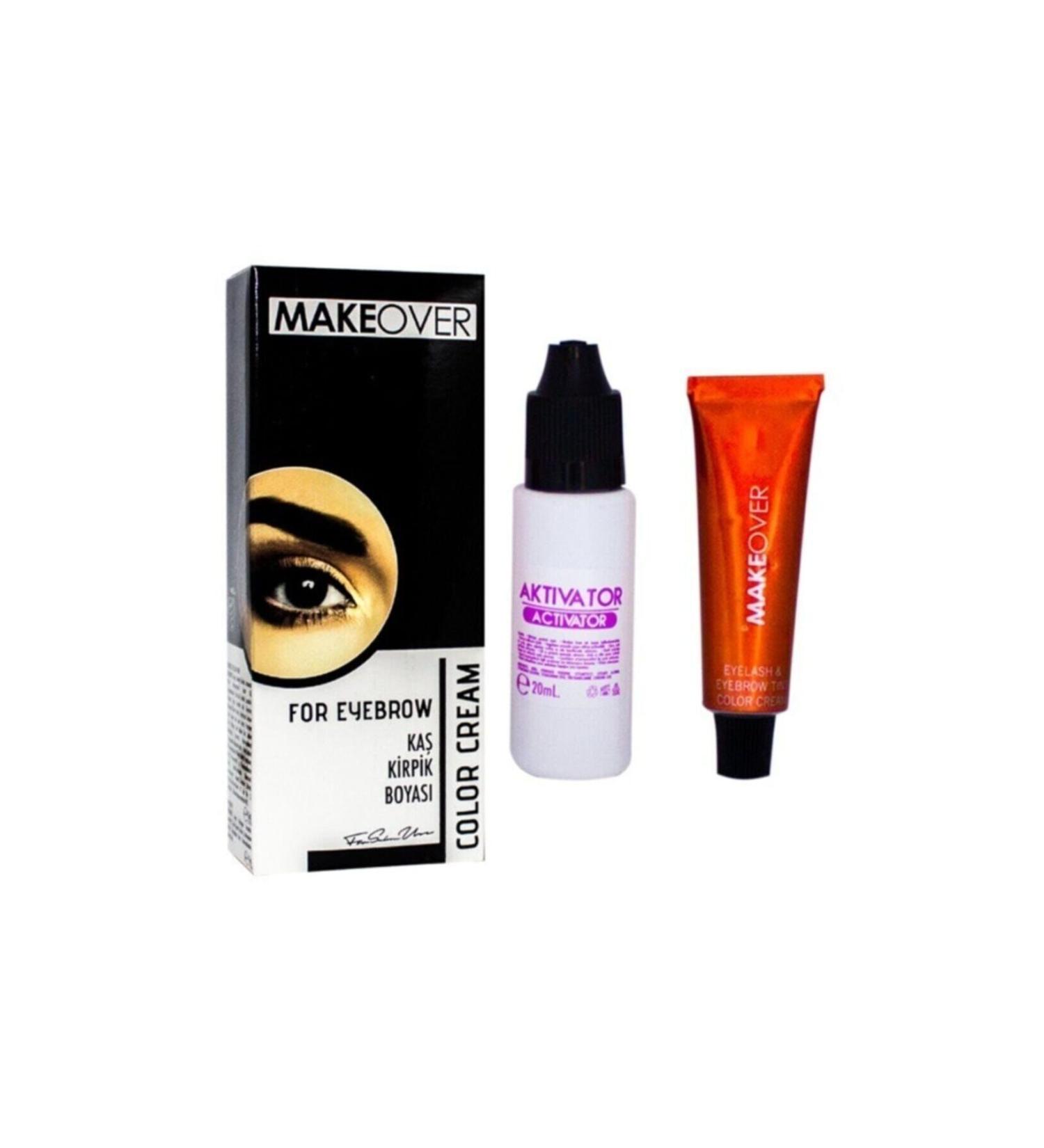 Makeover Black Eyebrow-Eyelash Dye 15ml 8680097218360