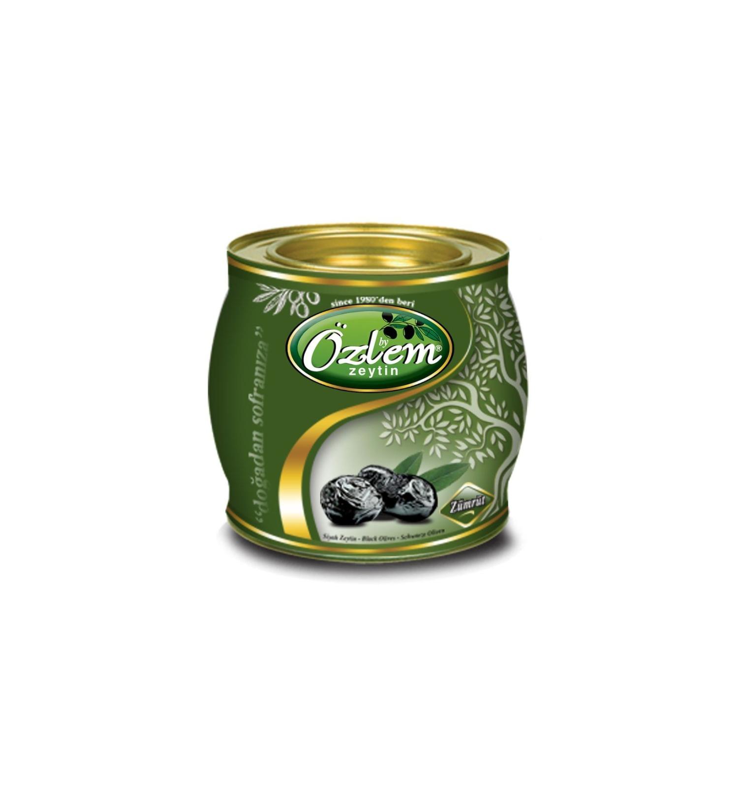 Ozlem Olive Ozlem Zumrut 2 Kg Tin Black Olives (351-380 KLB) - Buy Online on GoSupps.com