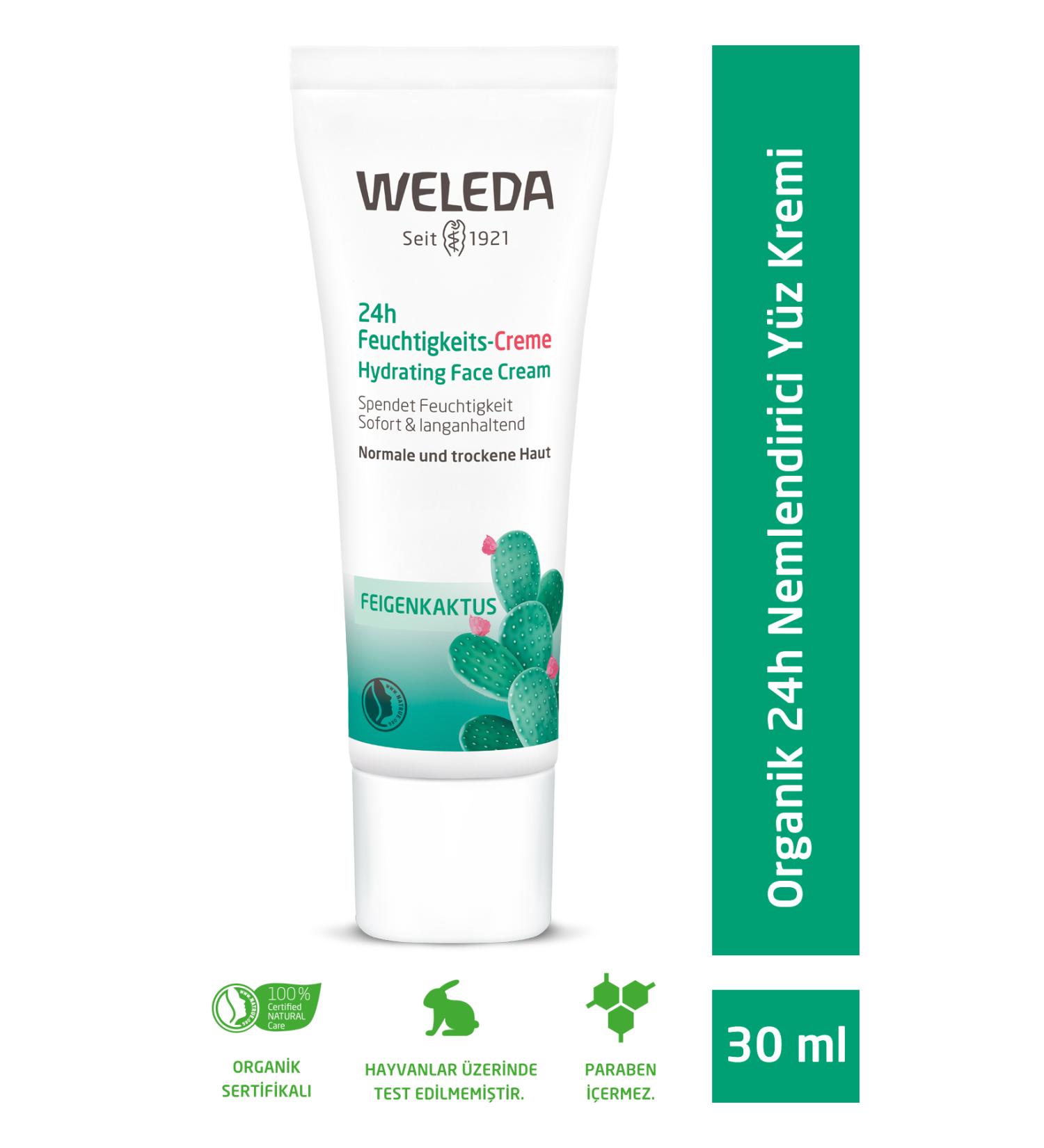 Weleda Cactus 24h Organic Moisturizing Face Cream 30ml - Buy Online on GoSupps.com