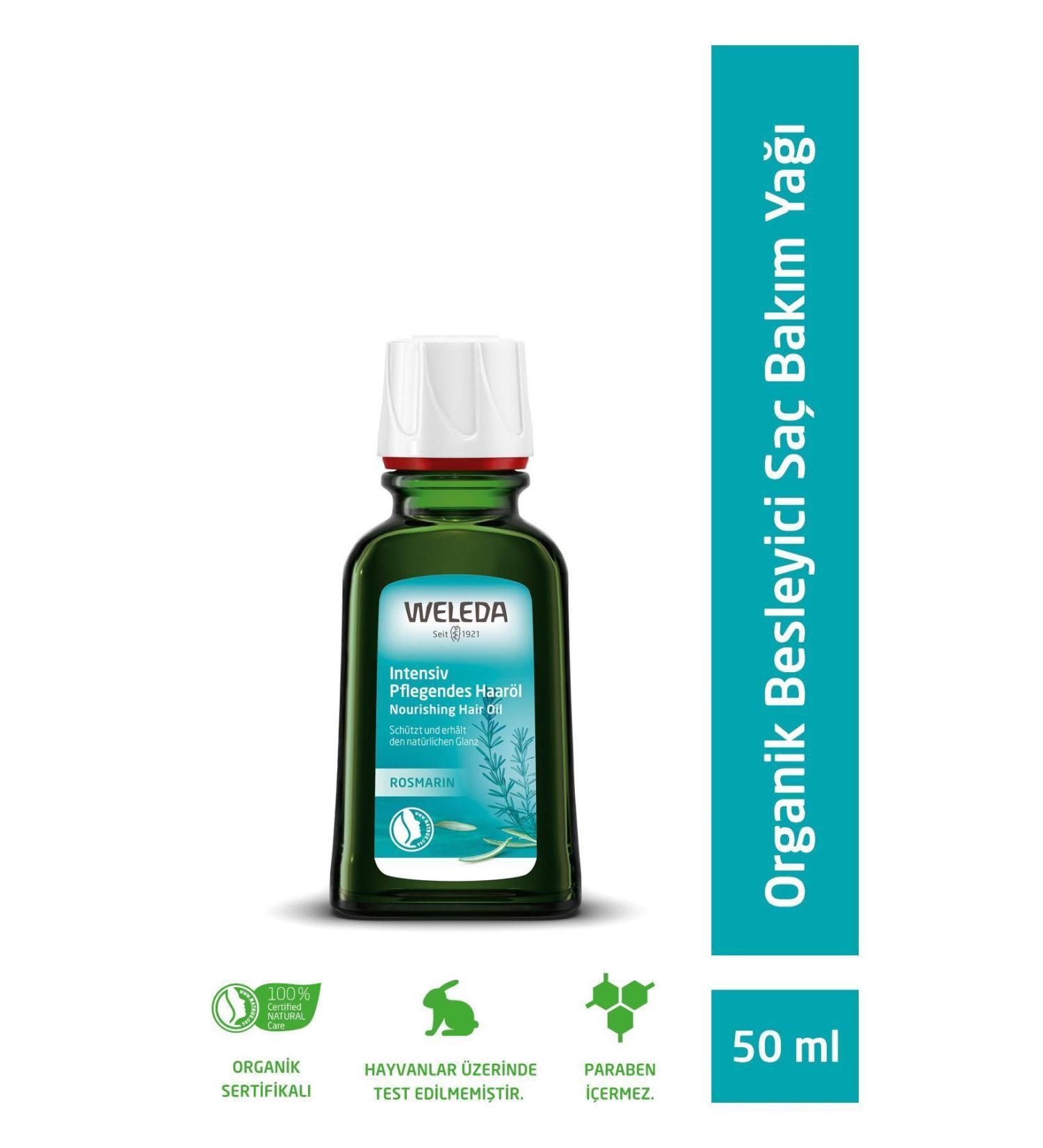 Weleda Rosemary Conditioning Hair Oil Organic Rosemary Nourishing Hair Care Oil 50ml - Buy Online on GoSupps.com