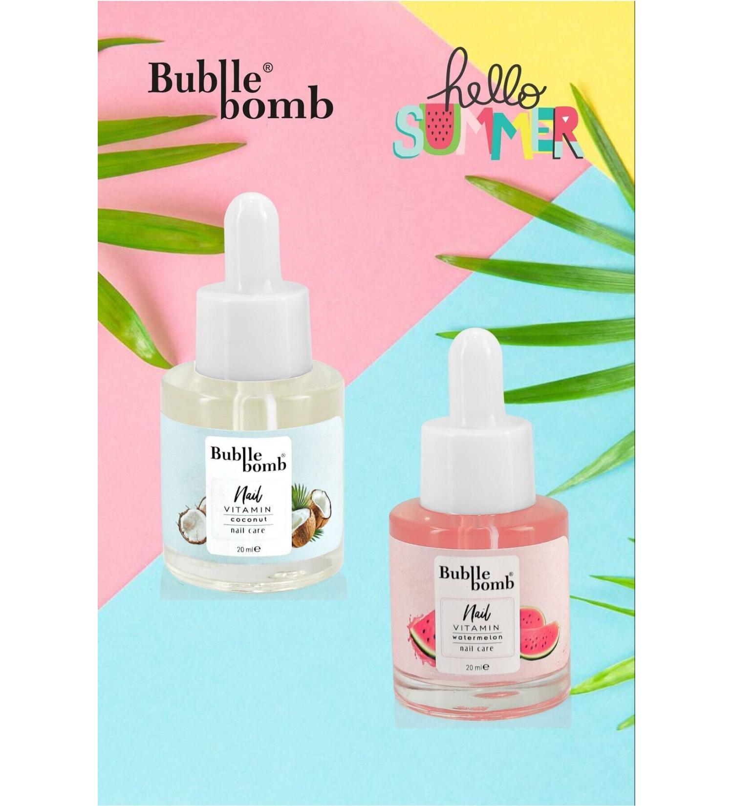 BUBBLEBOMB Nail Care Oil Vitamin Nail Oil Watermelon+coconut - Buy Online on GoSupps.com