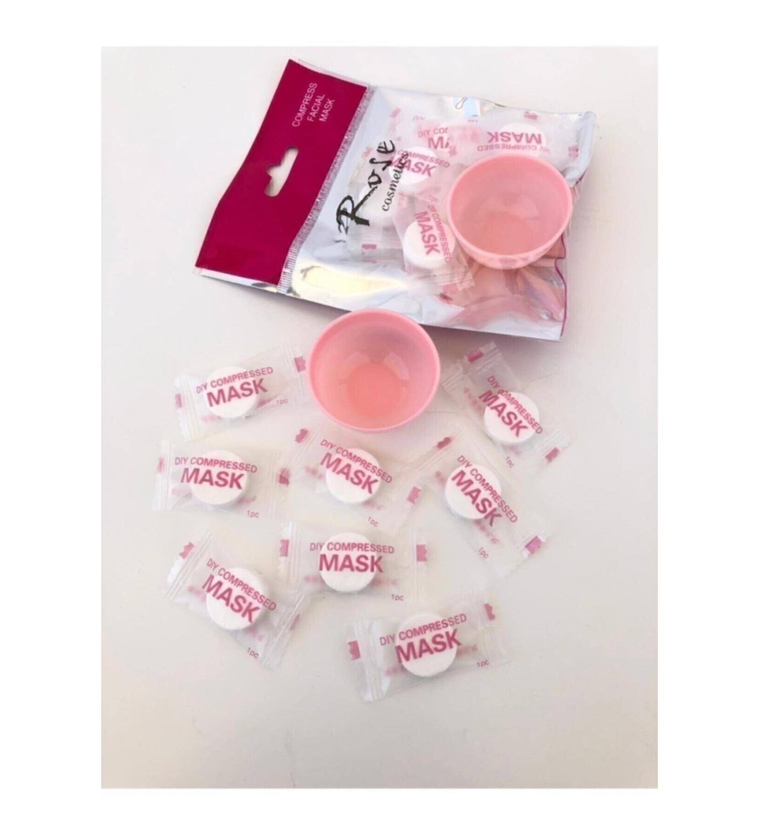 Roesia Rose Cosmetics Compressed Face Mask 8 Pieces