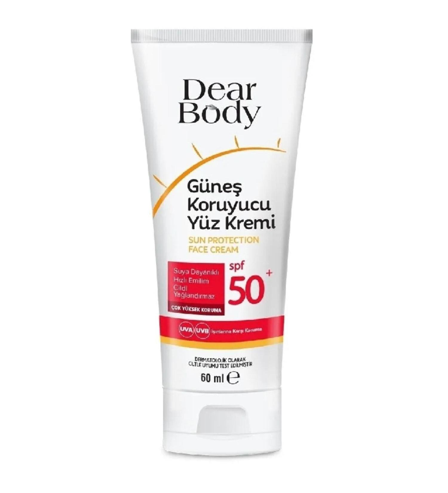 dear body sun protection face cream spf50 60mL - Buy Online on GoSupps.com