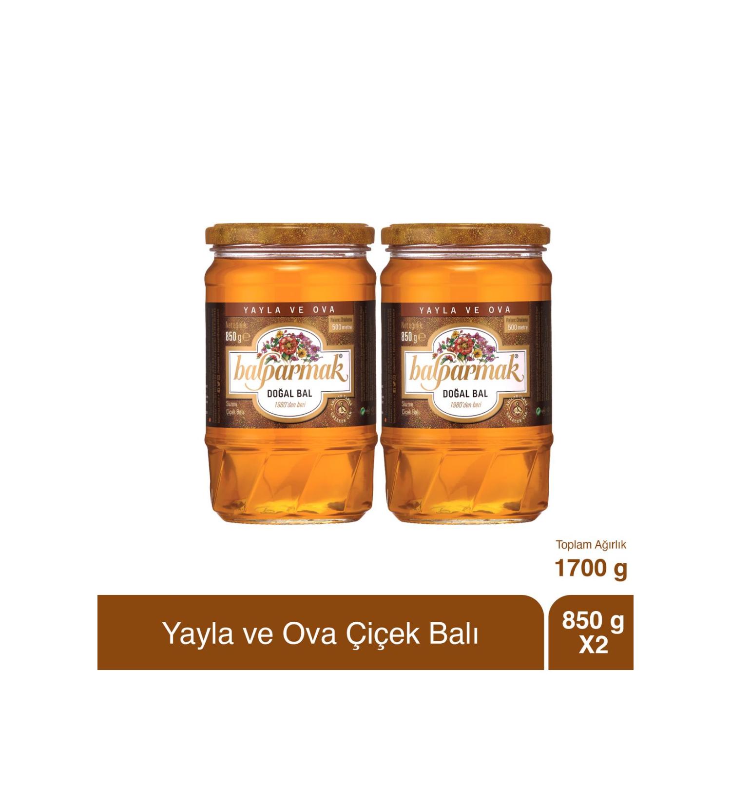 Balparmak Plateau and Plain Flower Honey 850 g x 2 Pieces