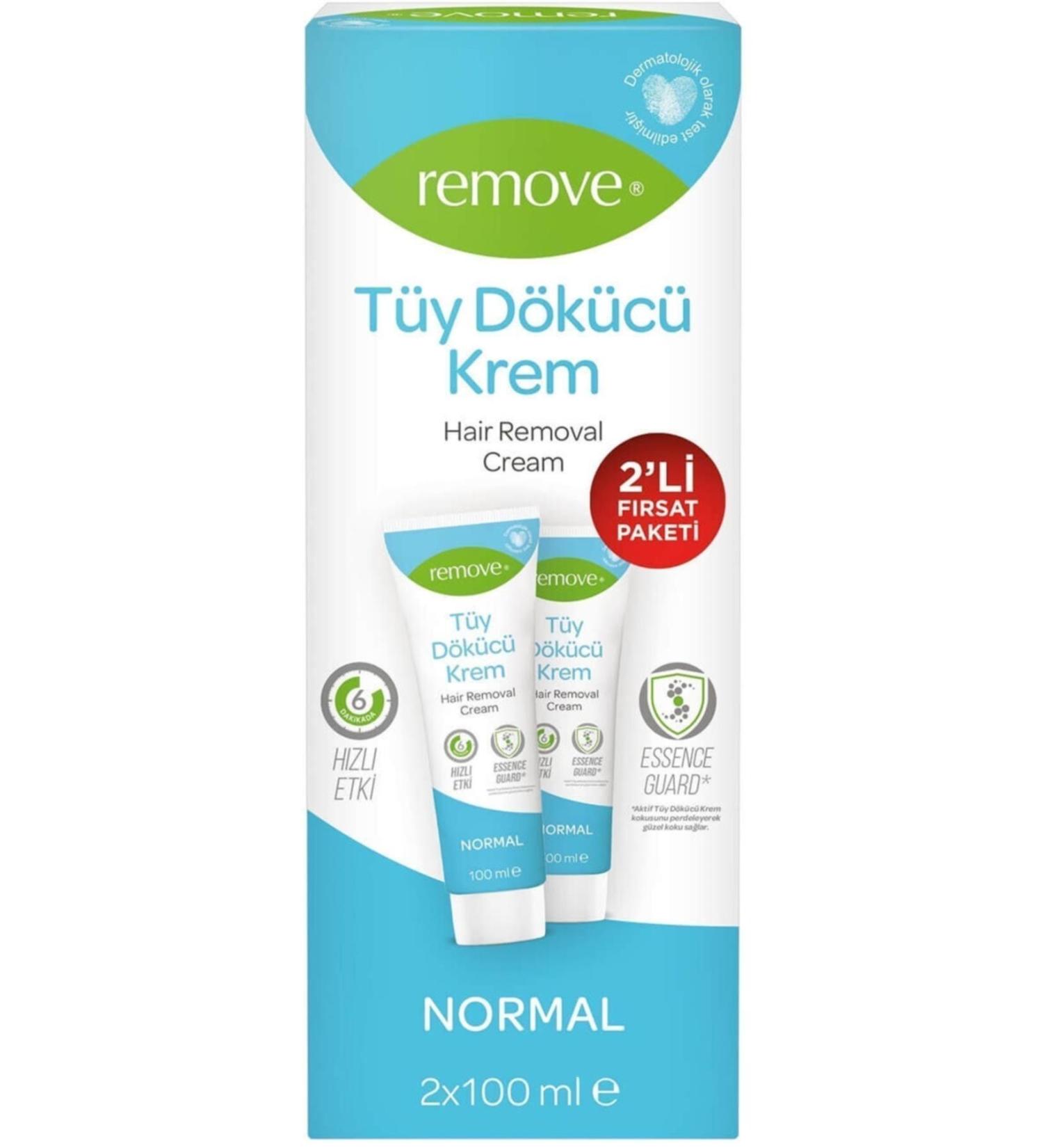 remove Hair Removal Cream For Normal Skin 100 Ml 2-Piece Category: Hair Removal Cream