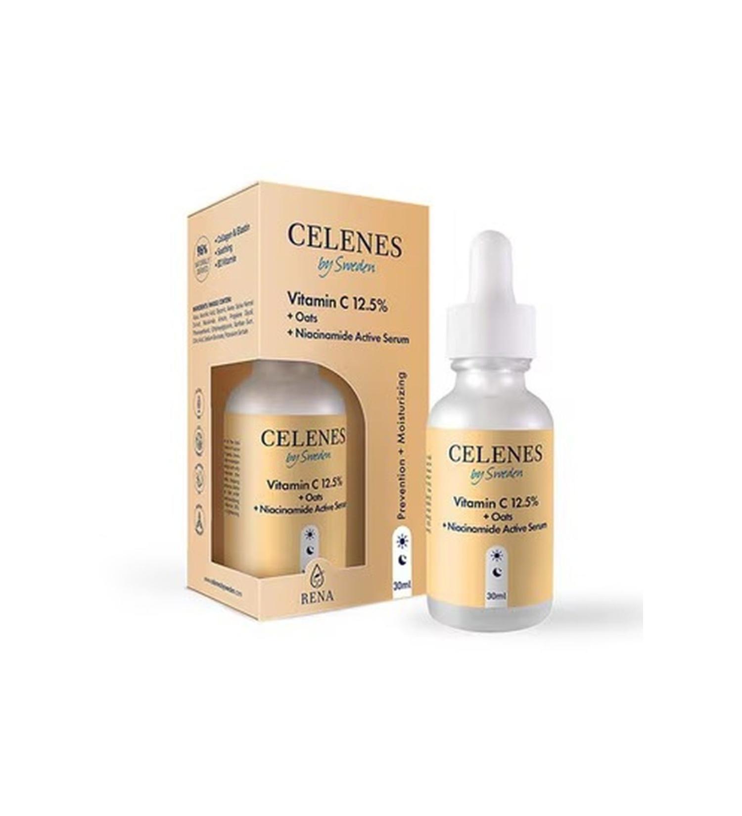 Celenes by Sweden Vitamin C 12 5% + Oats + Niacinamide Serum 30 ml
