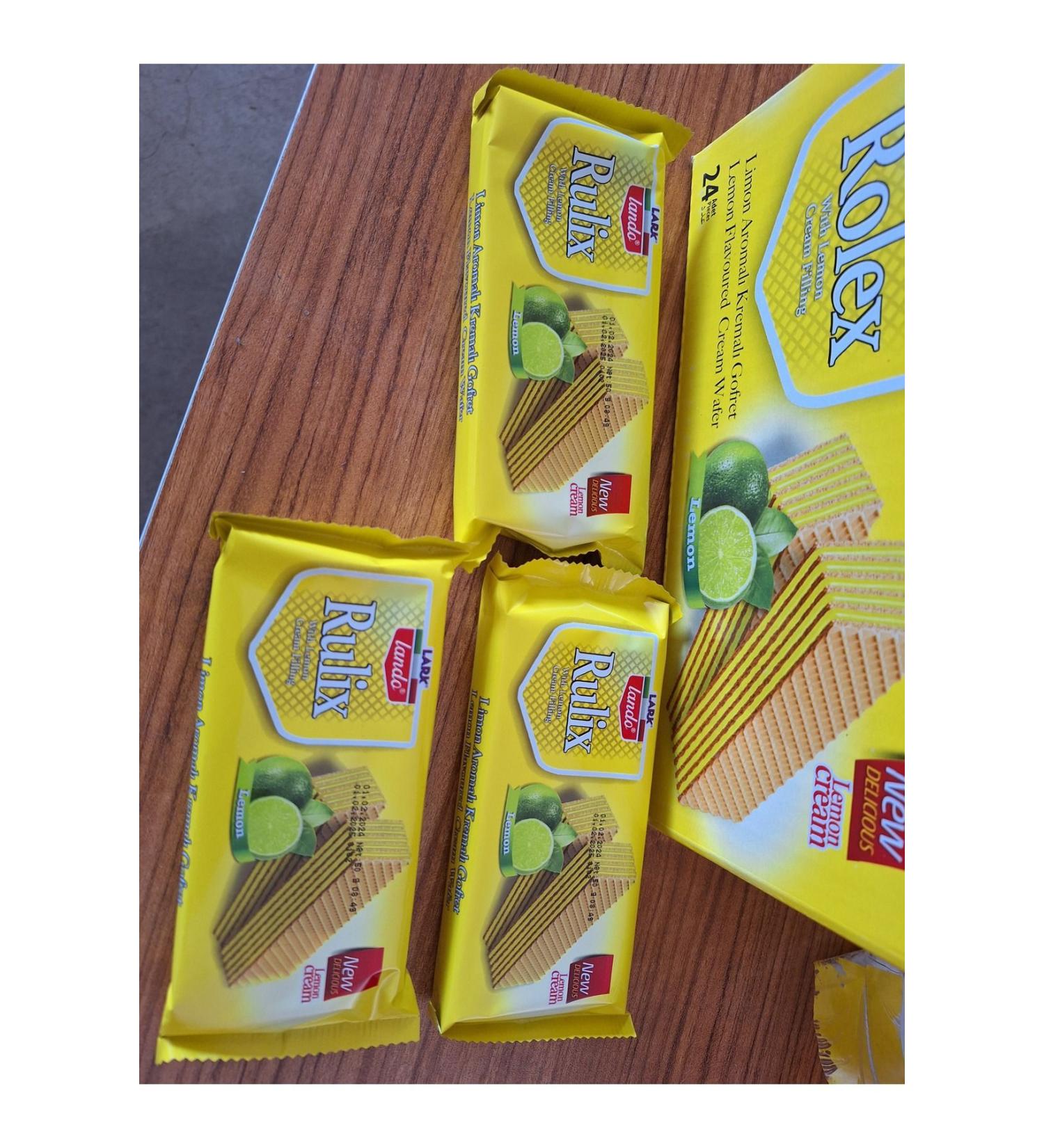 Mixed LARK LANDO RULIX LEMON FLAVOURED CREAM WAFER 50 GR
