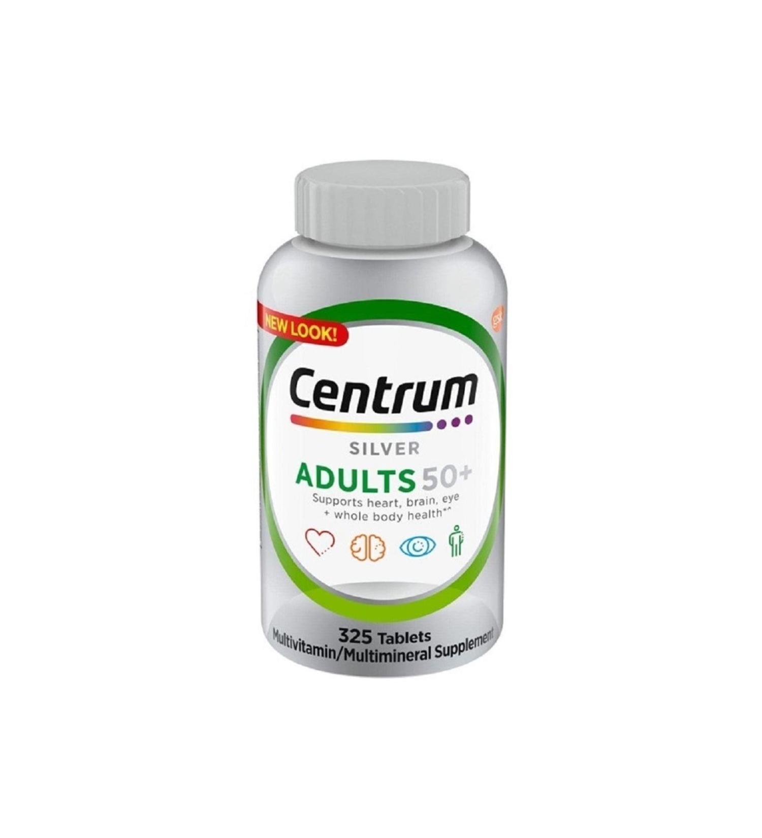 Centrum Silver Adults 50+ 325 Tablets - Buy Online on GoSupps.com