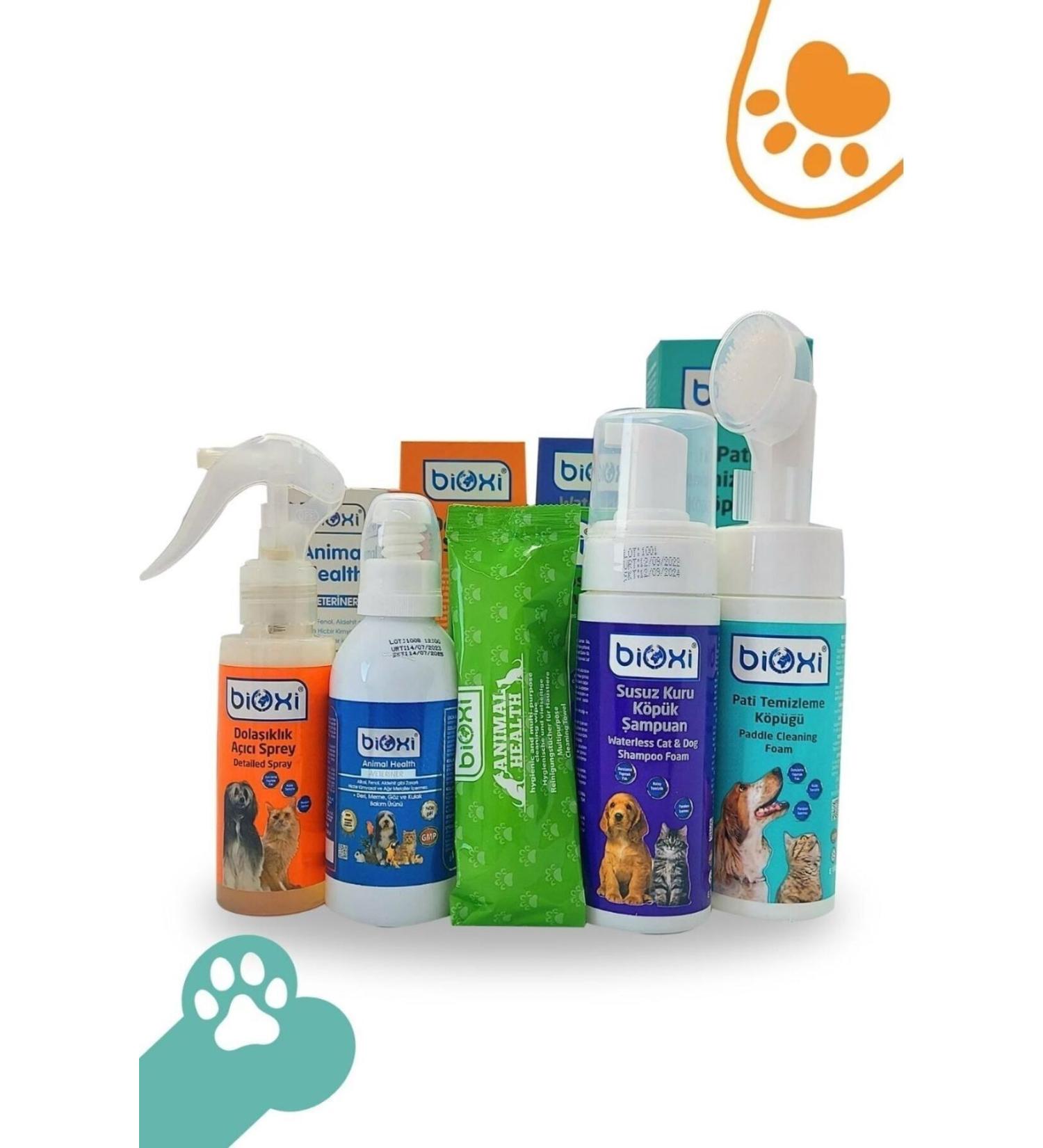 Bioxi Paw Cleaning Detangling and Towel Set Animal 150ml Shampoo Opportunity Set