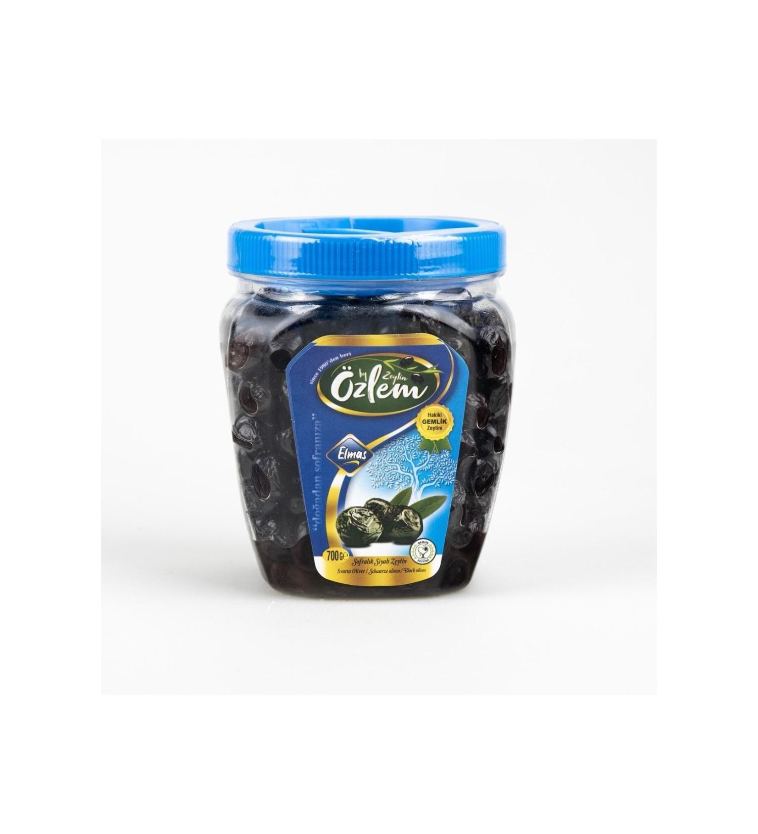 Ozlem Olive Ozlem Elmas 700 gr Pet Black Olives (290-320 KLB)